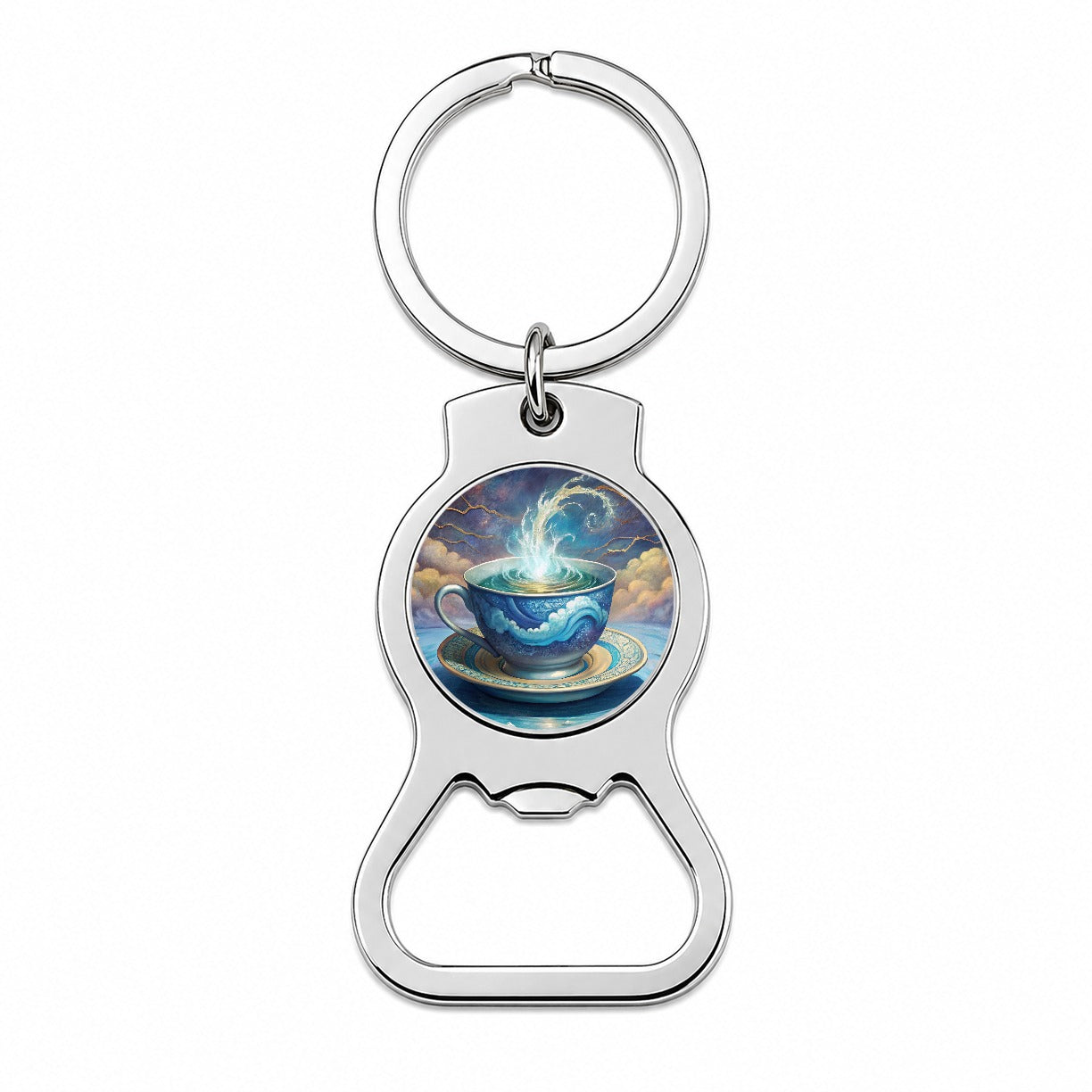 Tempest In A Teacup Bottle Opener Keychain