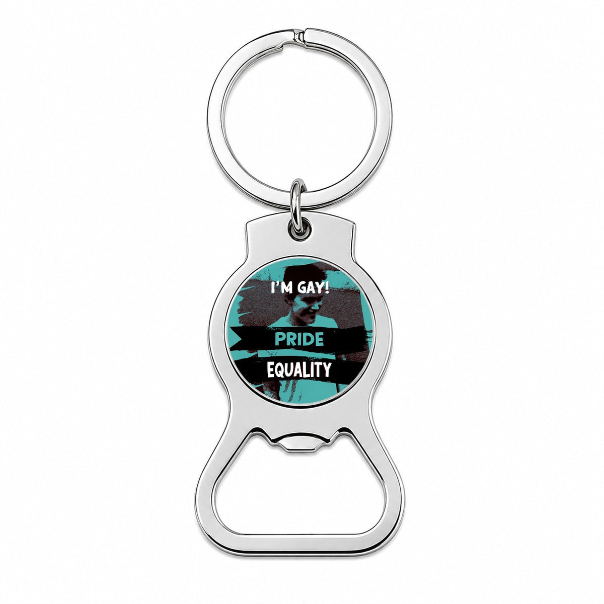 I'm Gay Pride Equality Bottle Opener Keychain