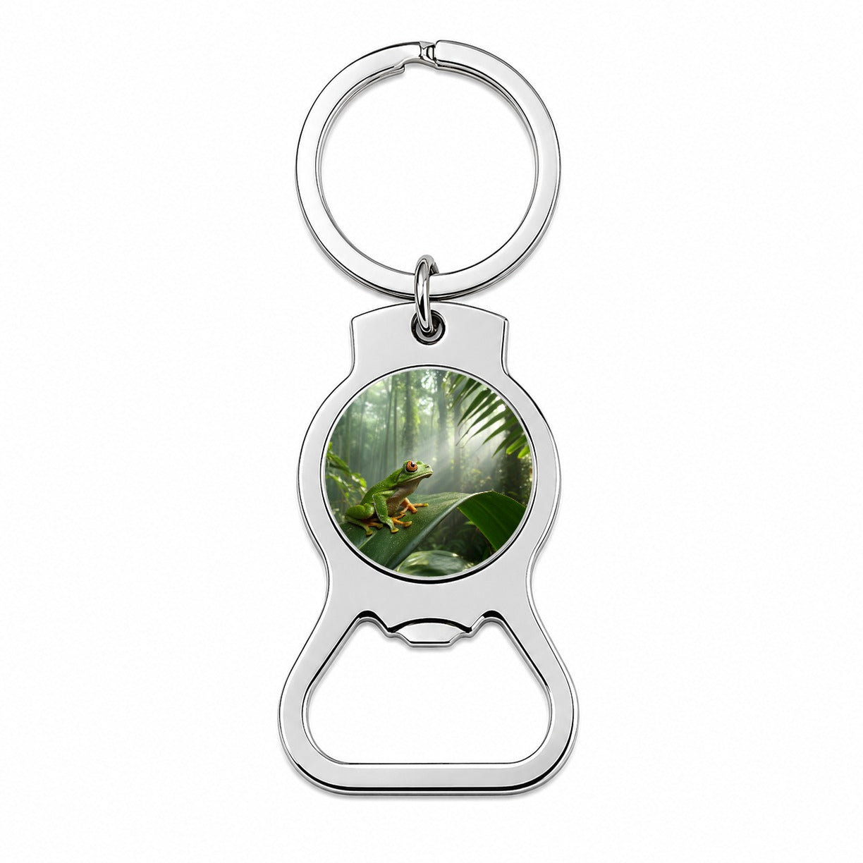 Puerto Rico Frog Cute Bottle Opener Keychain