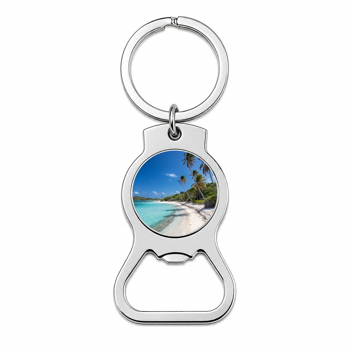 Aruba Tropical Beach Vacation Bottle Opener Keychain