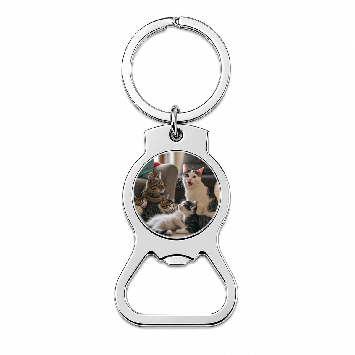Bunch Of Cats Bottle Opener Keychain