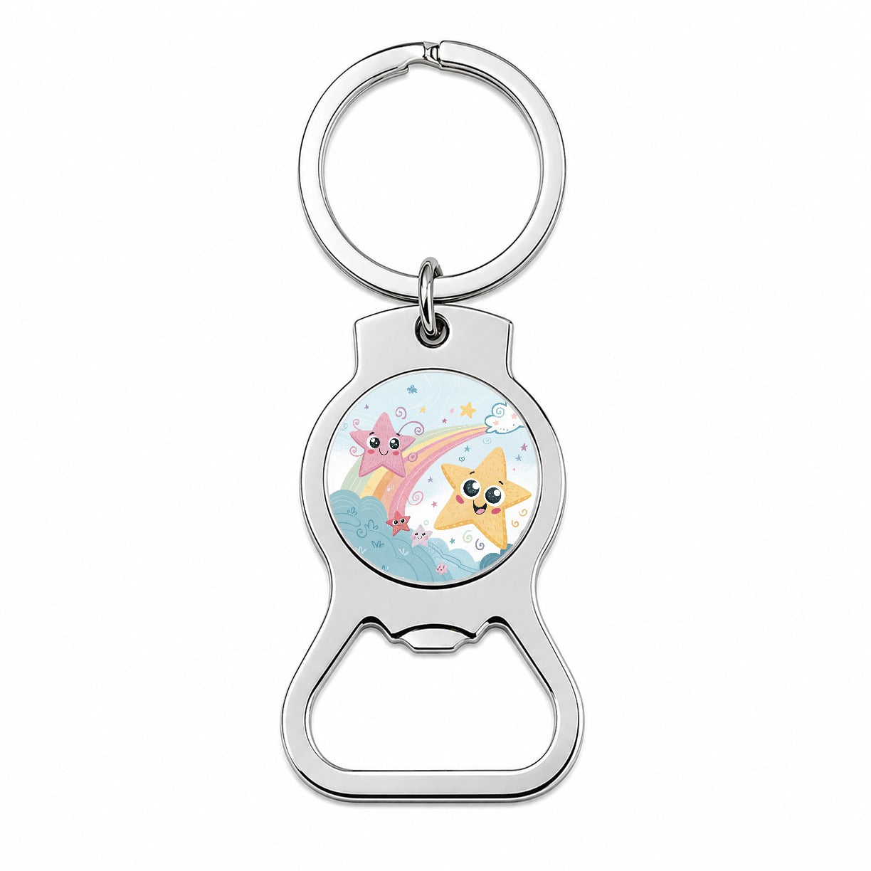 Kawaii Stars Bottle Opener Keychain