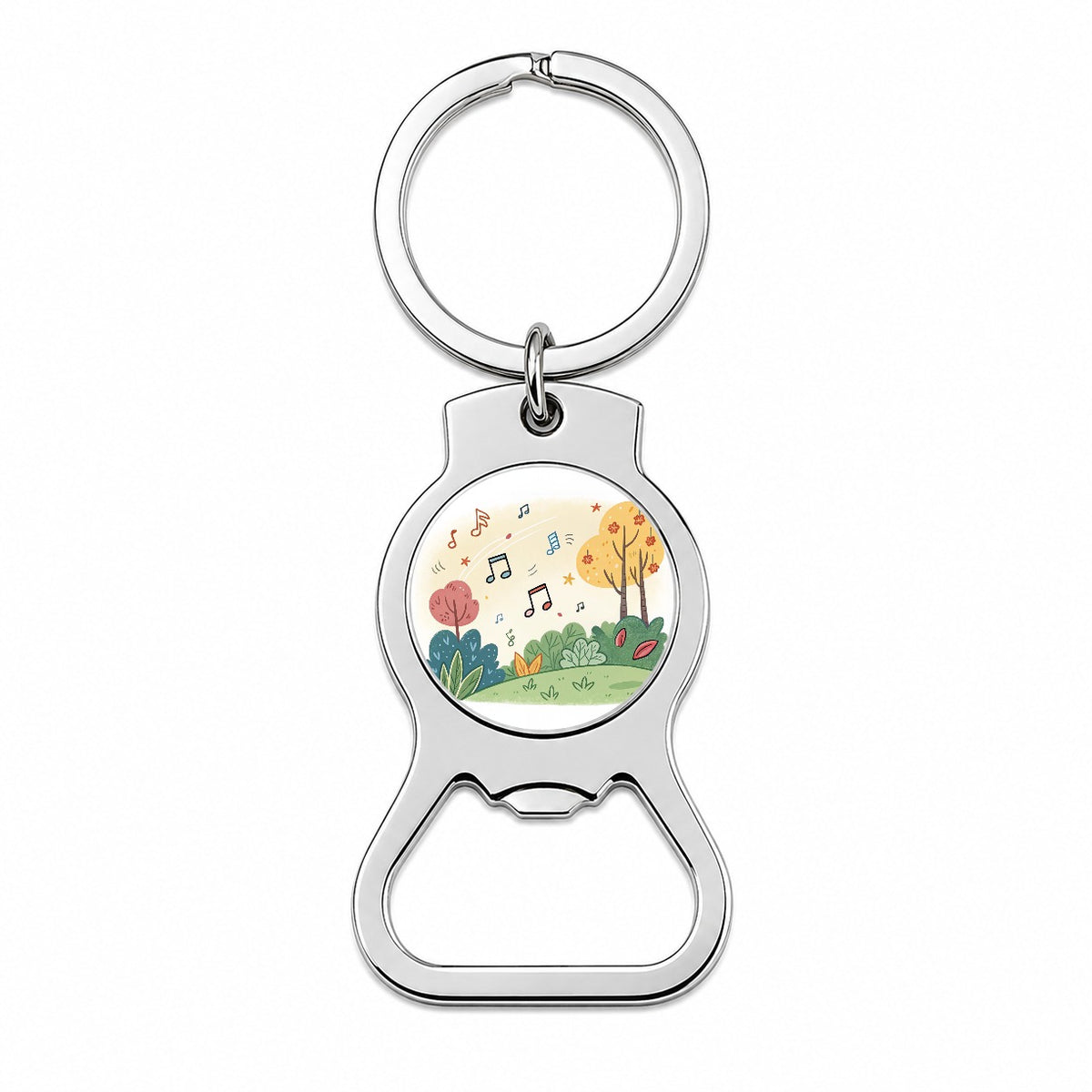 Music Notes Musical Musician Bottle Opener Keychain
