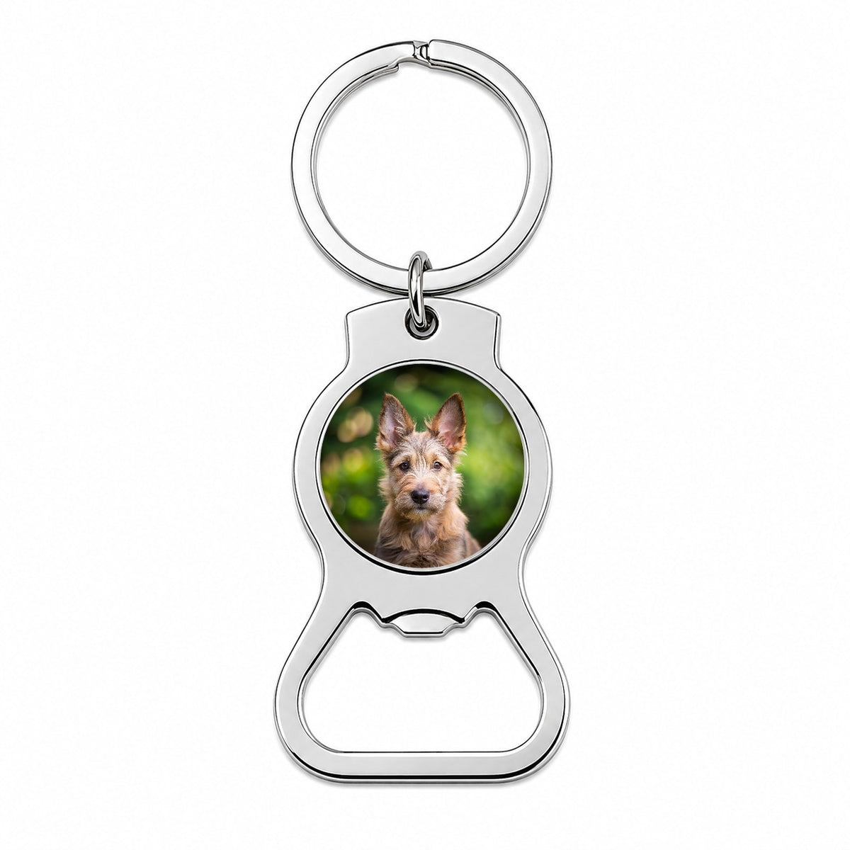 Berger Picard Dog Puppy Photo Bottle Opener Keychain