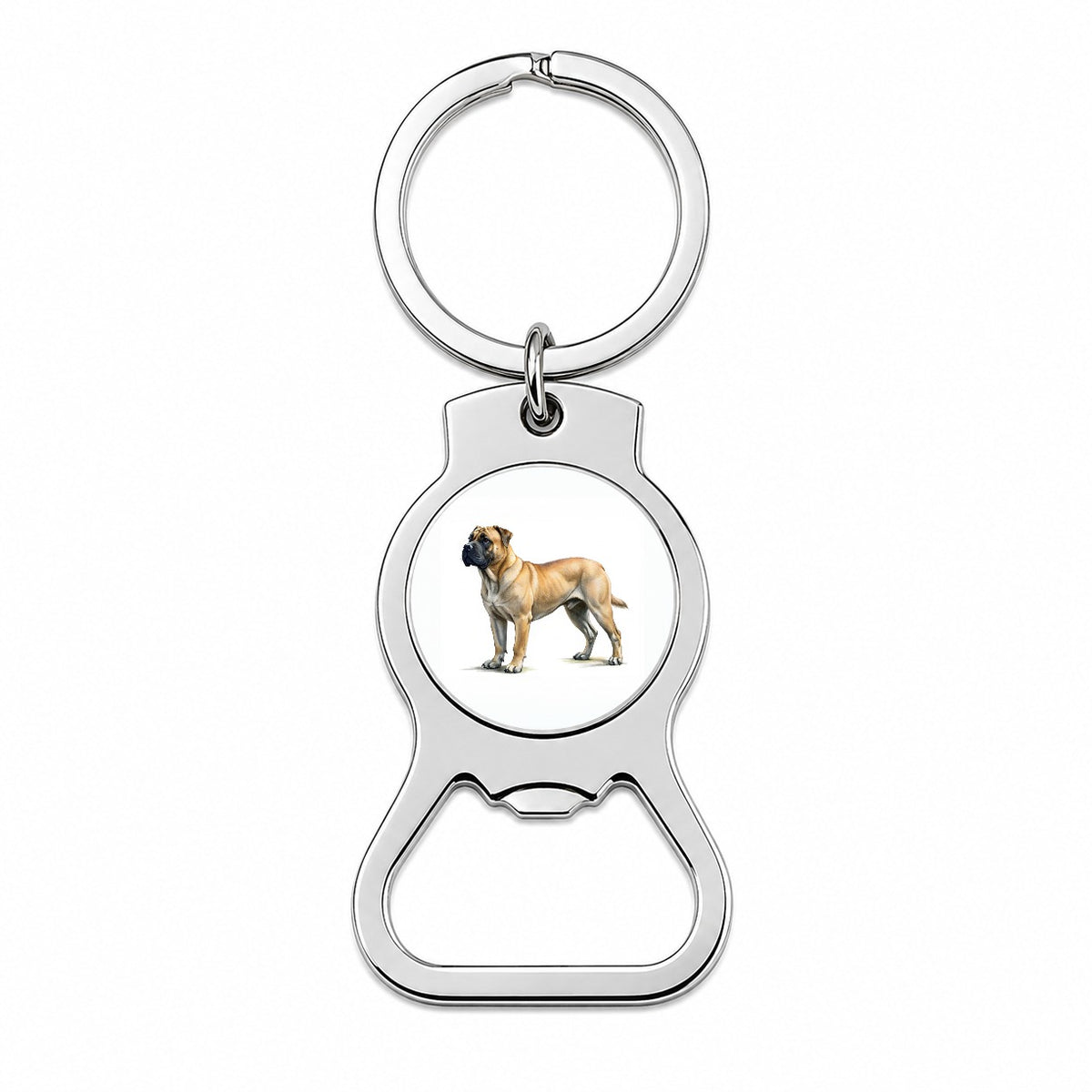 Boerboel Dog Illustration Bottle Opener Keychain