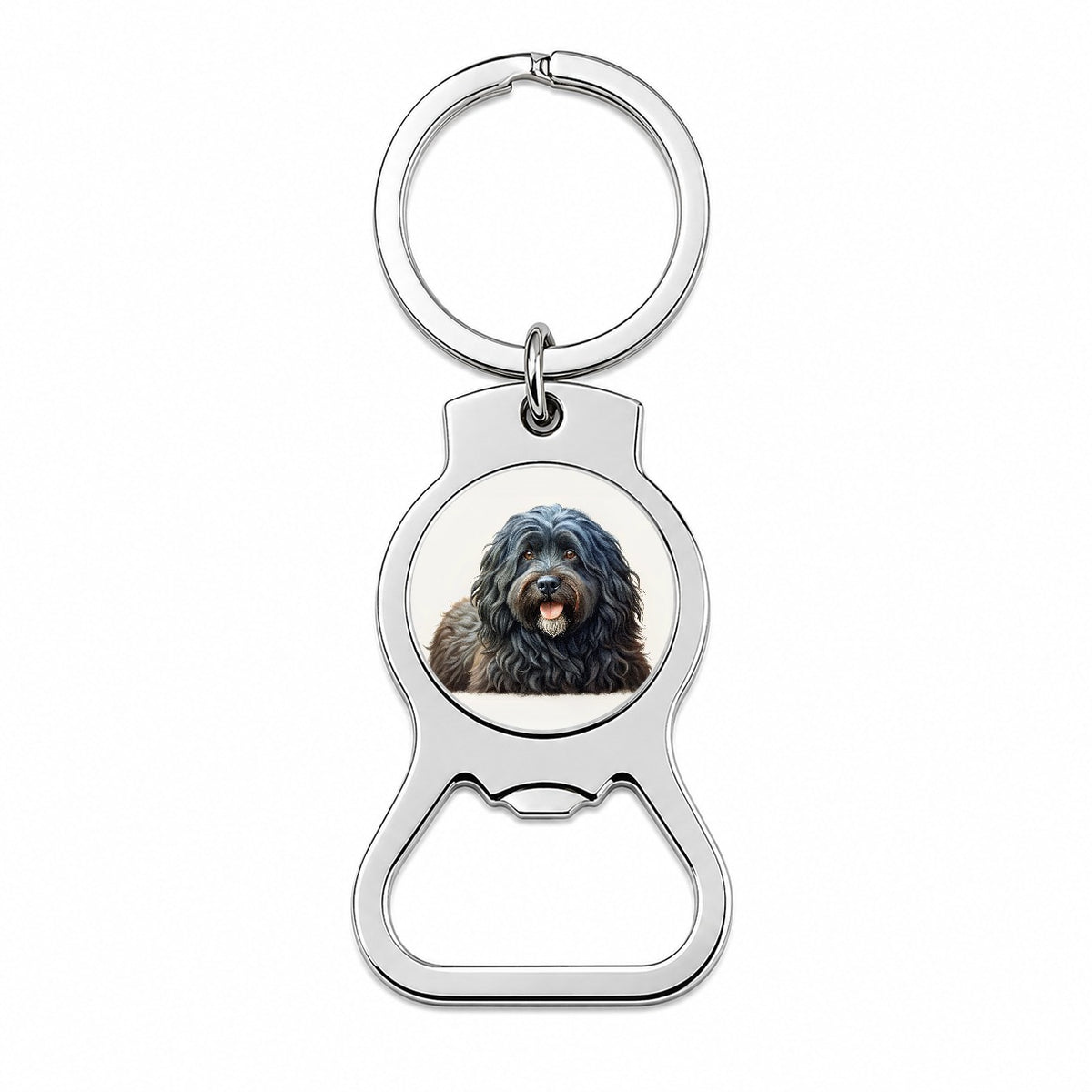 Bouviers Des Flandres Dog Illustration Bottle Opener Keychain