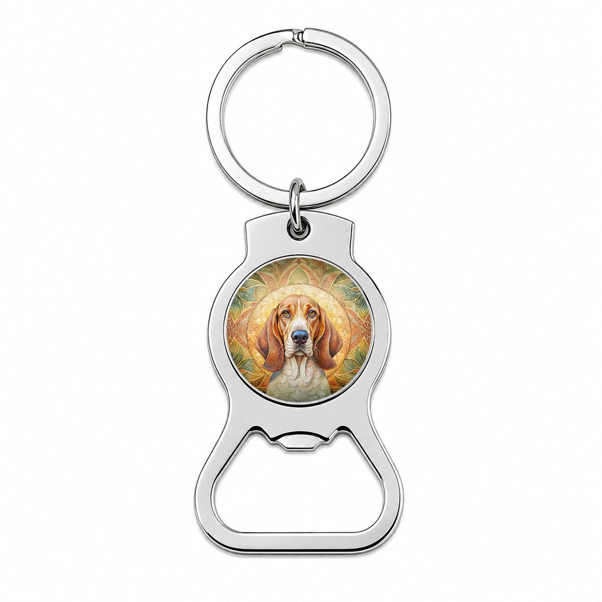 Bracco Italiano Dog Art Nouveau Bottle Opener Keychain