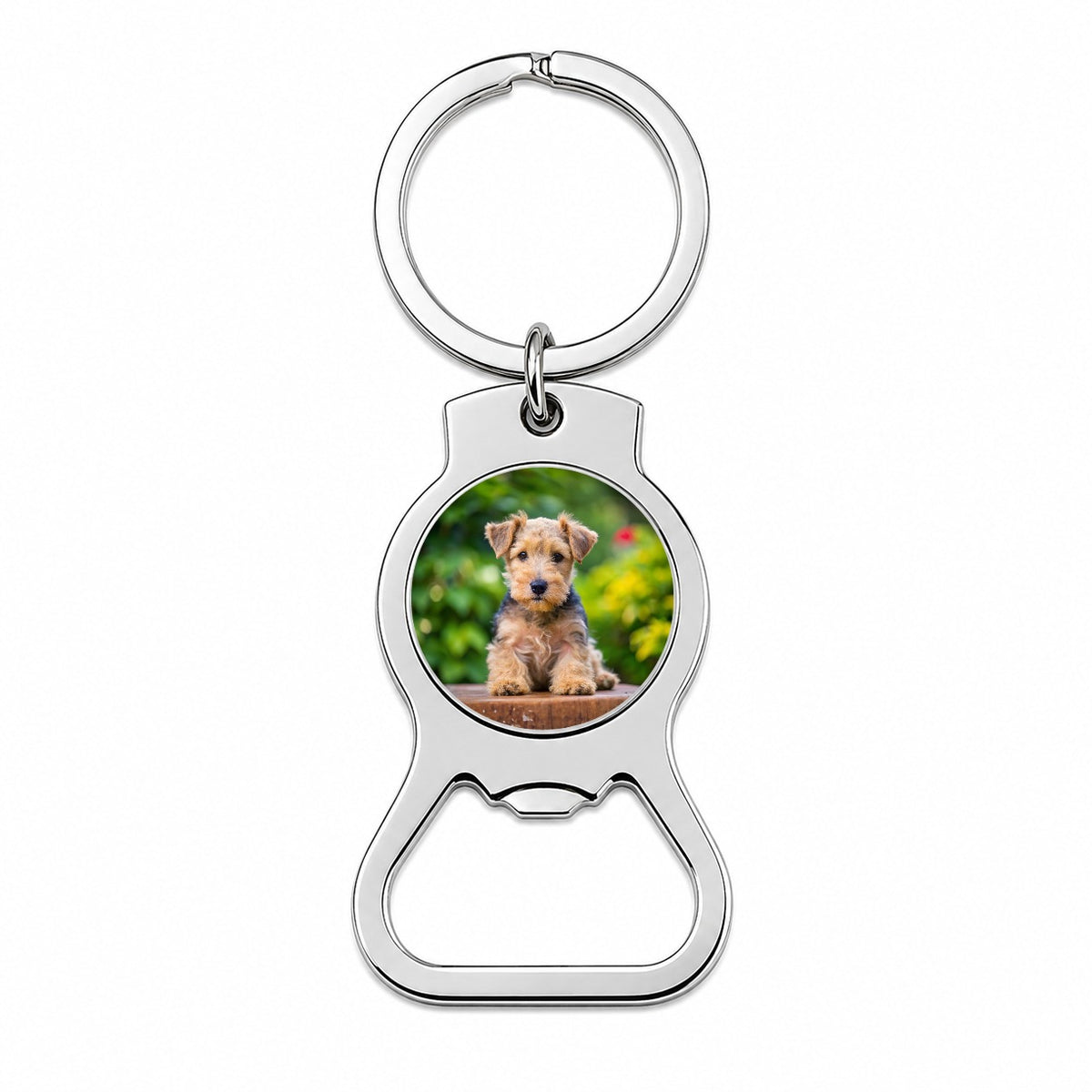 Lakeland Terrier Dog Puppy Photo Bottle Opener Keychain