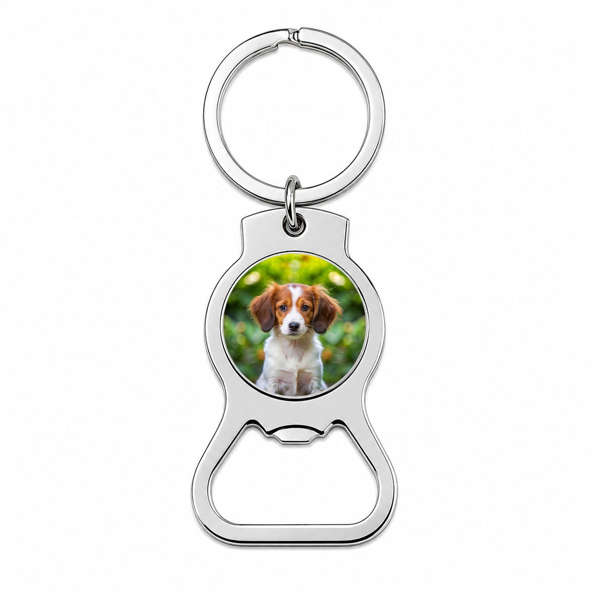 Nederlandse Kooikerhondje Dog Puppy Photo Bottle Opener Keychain