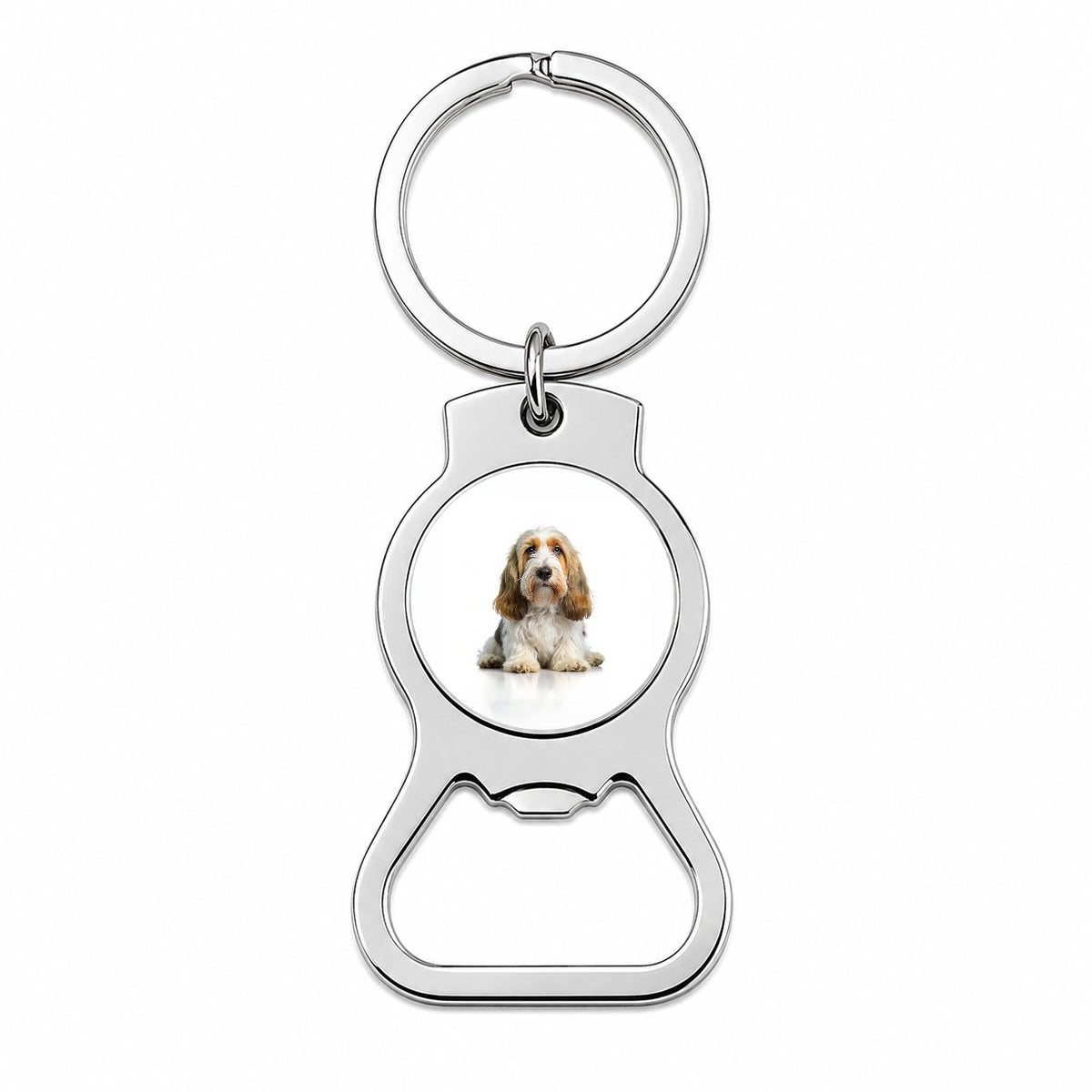 Petit Basset Griffon Vendeen Dog Photo Bottle Opener Keychain