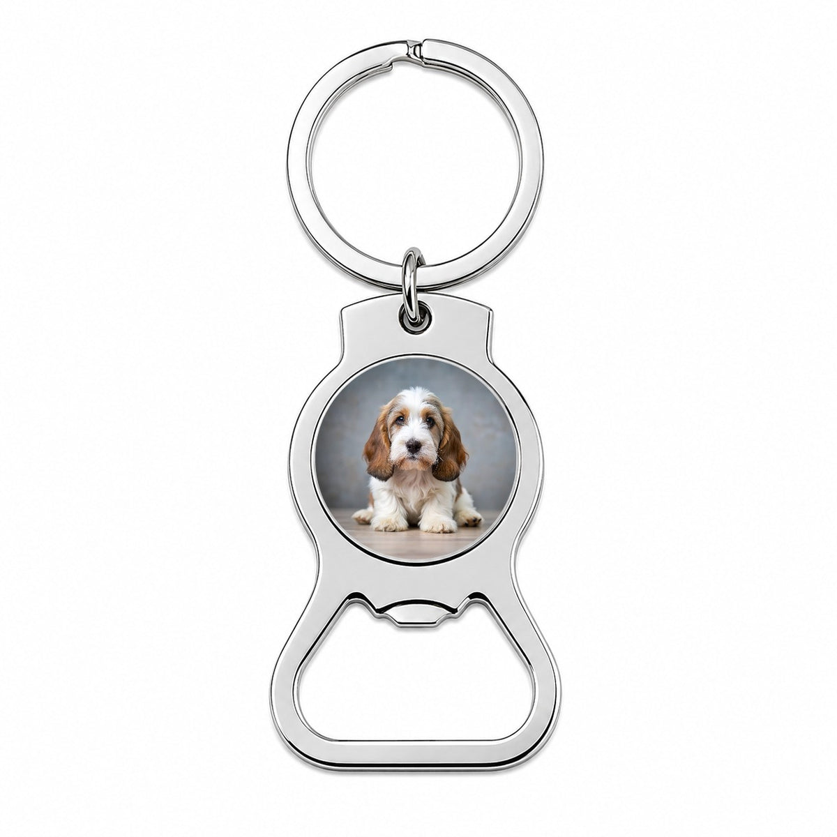 Petit Basset Griffon Vendeen Dog Puppy Photo Bottle Opener Keychain