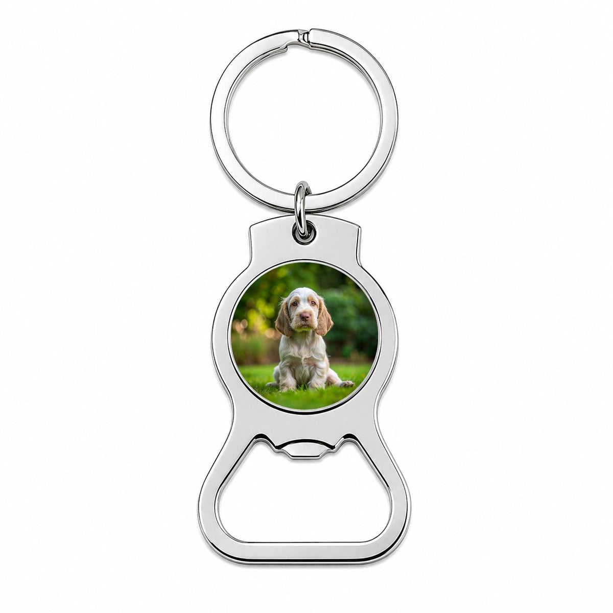 Spinone Italiano Dog Puppy Photo Bottle Opener Keychain