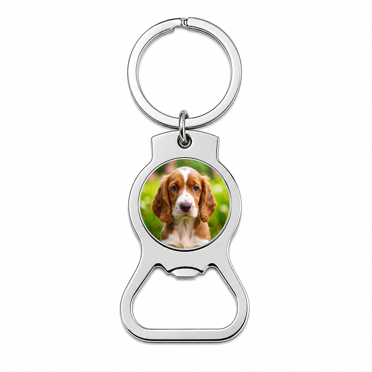 Welsh Springer Spaniel Dog Puppy Photo Bottle Opener Keychain