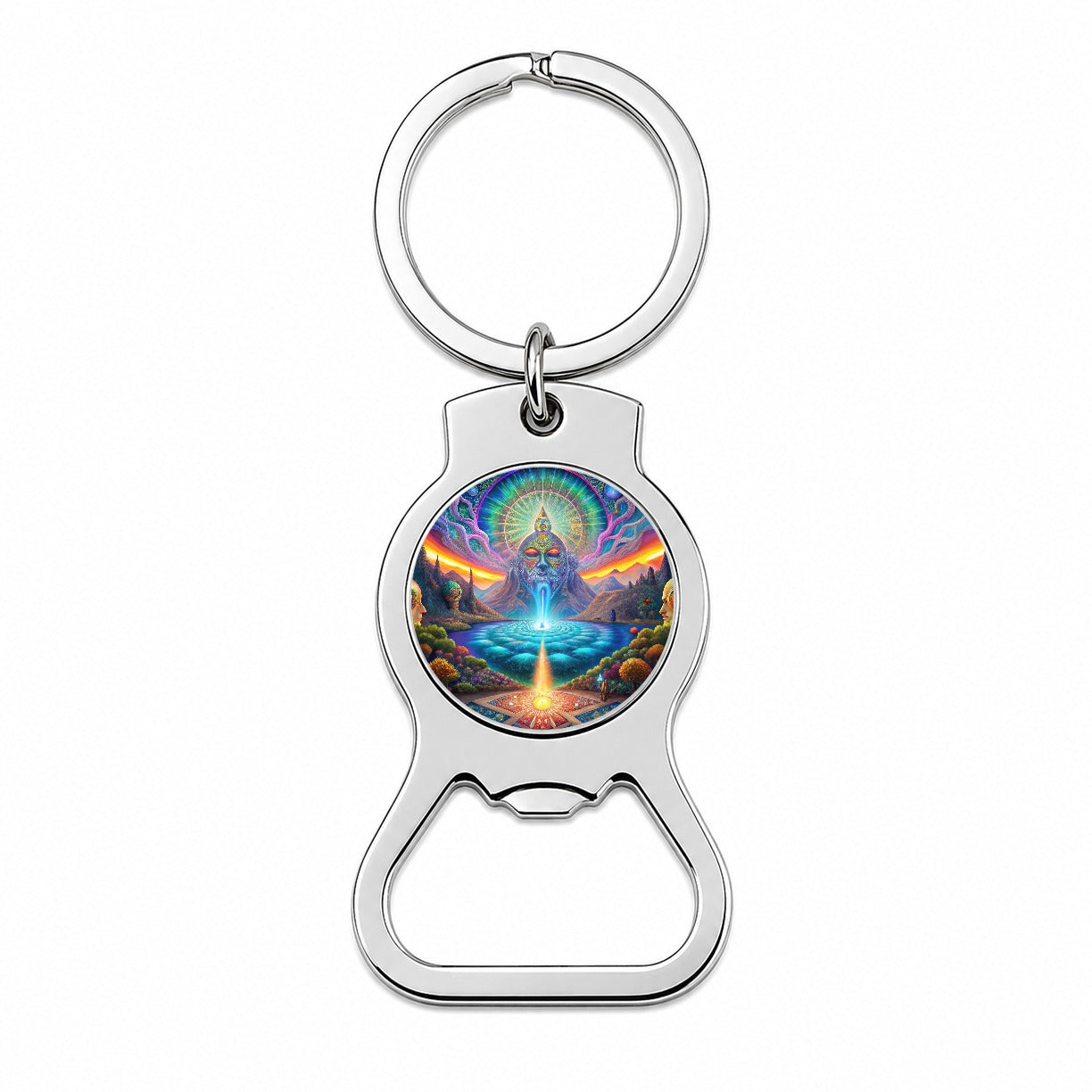 Psychedelic Mysticism Mystical Scene Bottle Opener Keychain