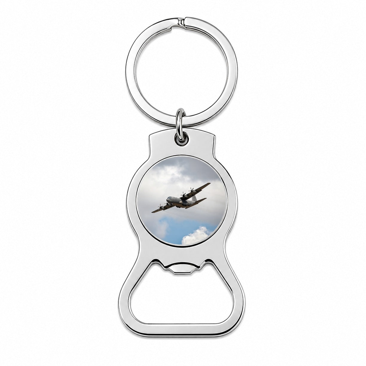 C-130 Hercules Military Transport Plane Bottle Opener Keychain