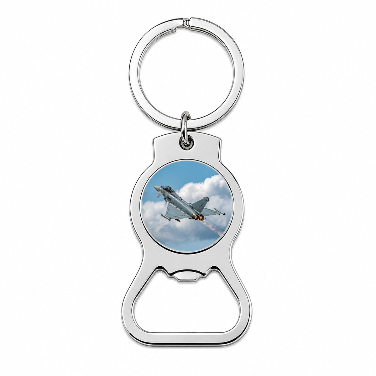 Eurofighter Typhoon Fighter Jet Plane Bottle Opener Keychain