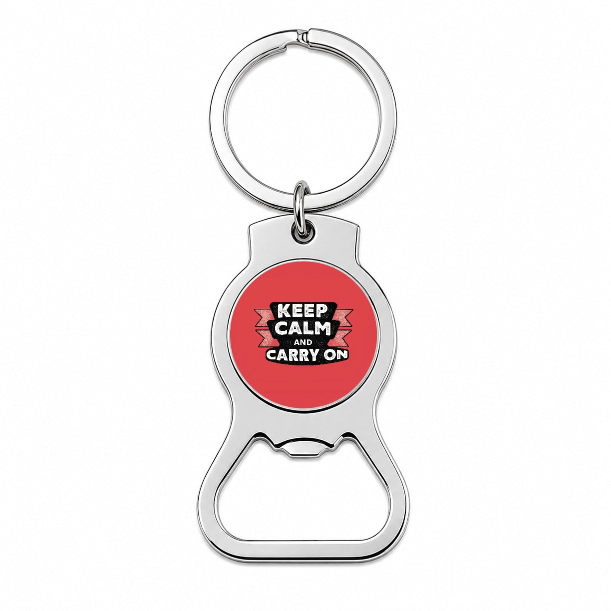 Keep Calm And Carry On Funny Bottle Opener Keychain