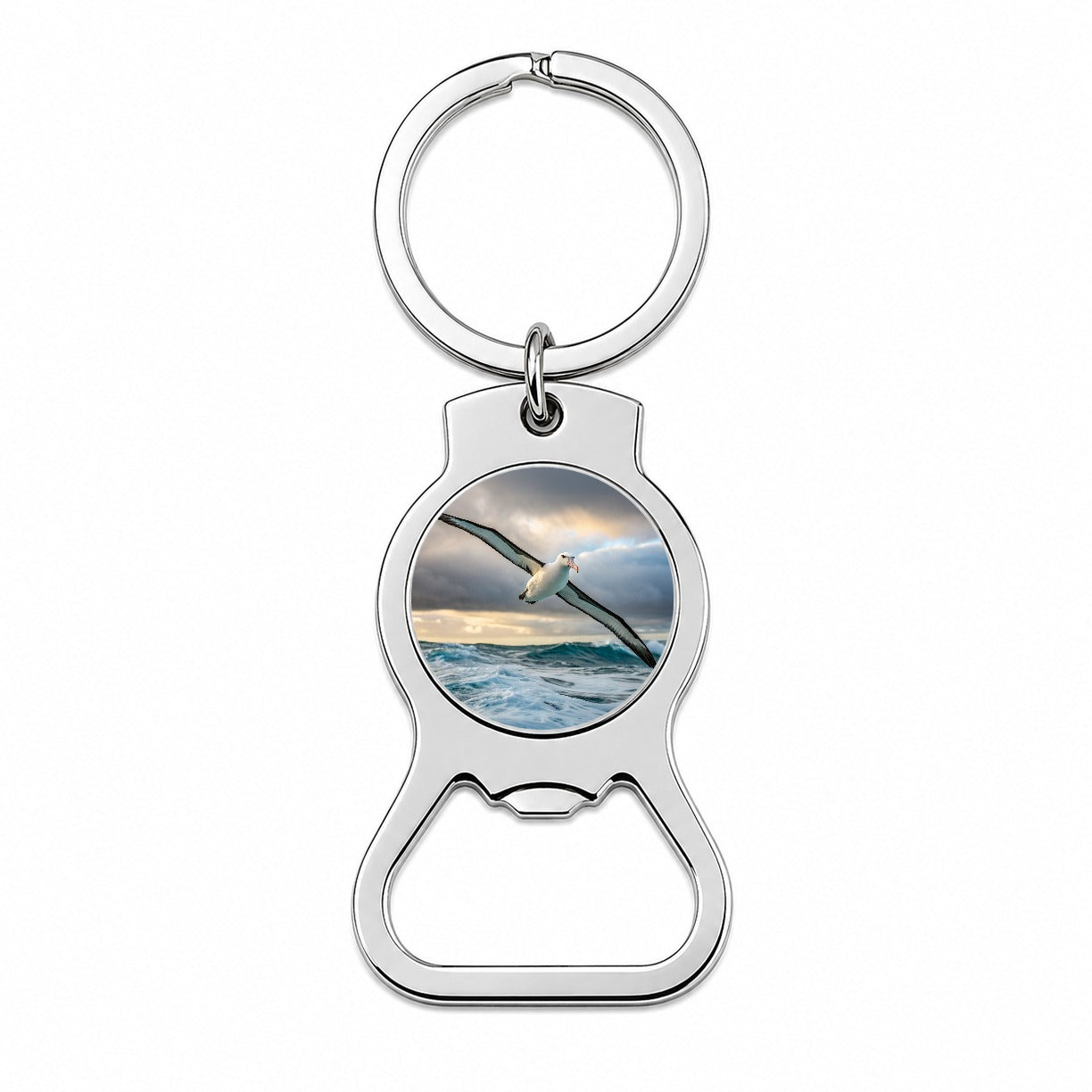 Albatross Bird Photo Bottle Opener Keychain