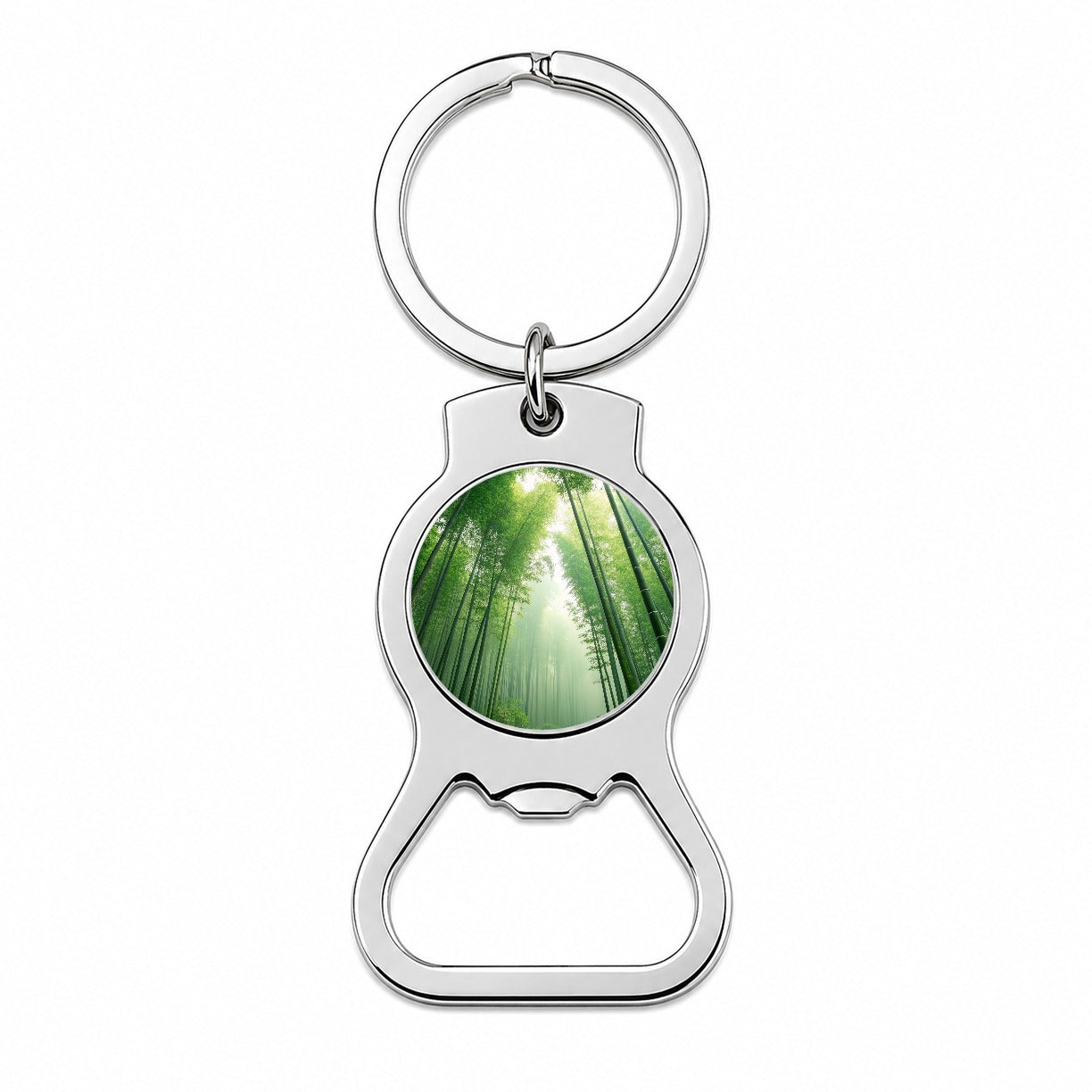 Bamboo Grove Forest Beautiful Bottle Opener Keychain