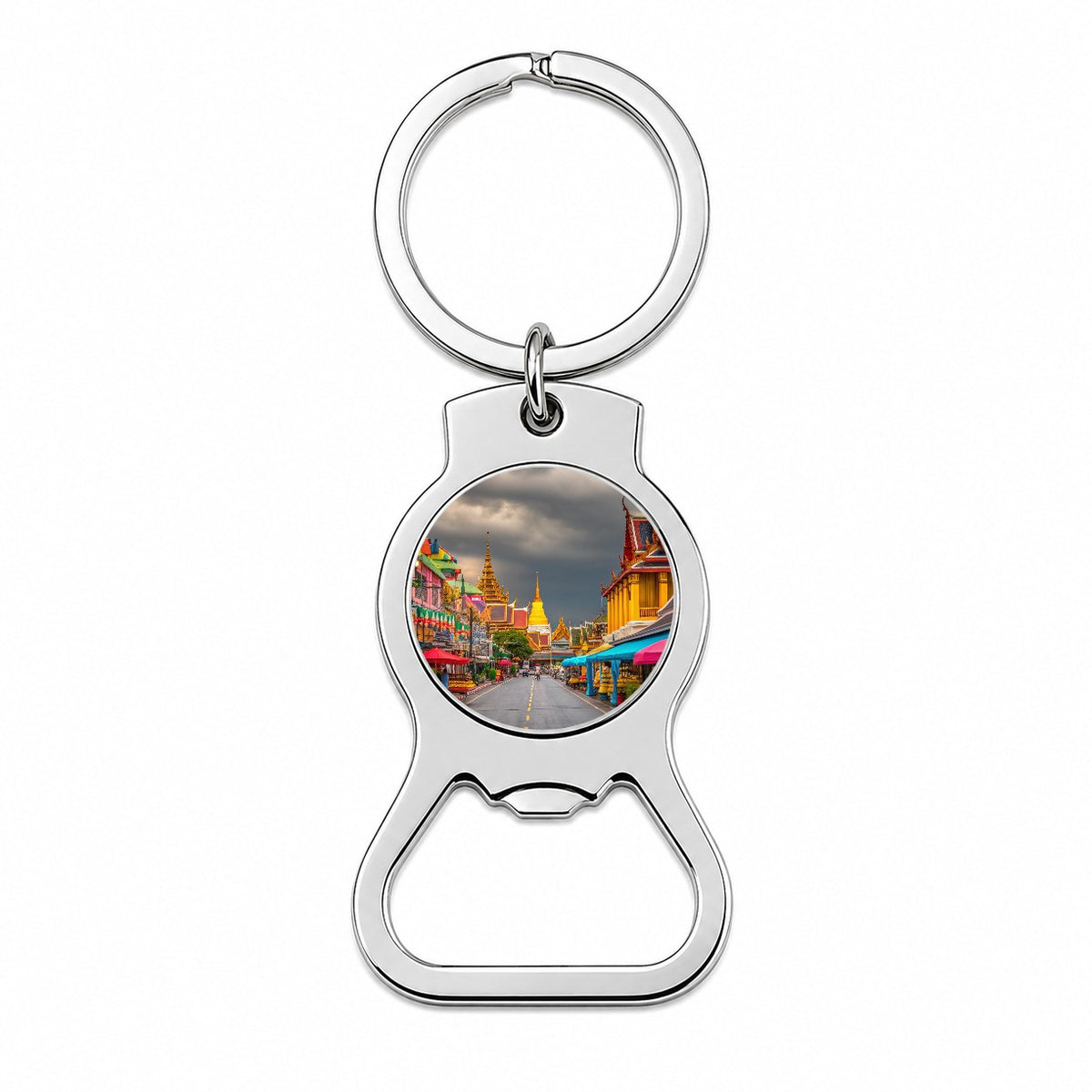 Bangkok Thailand Street Bottle Opener Keychain
