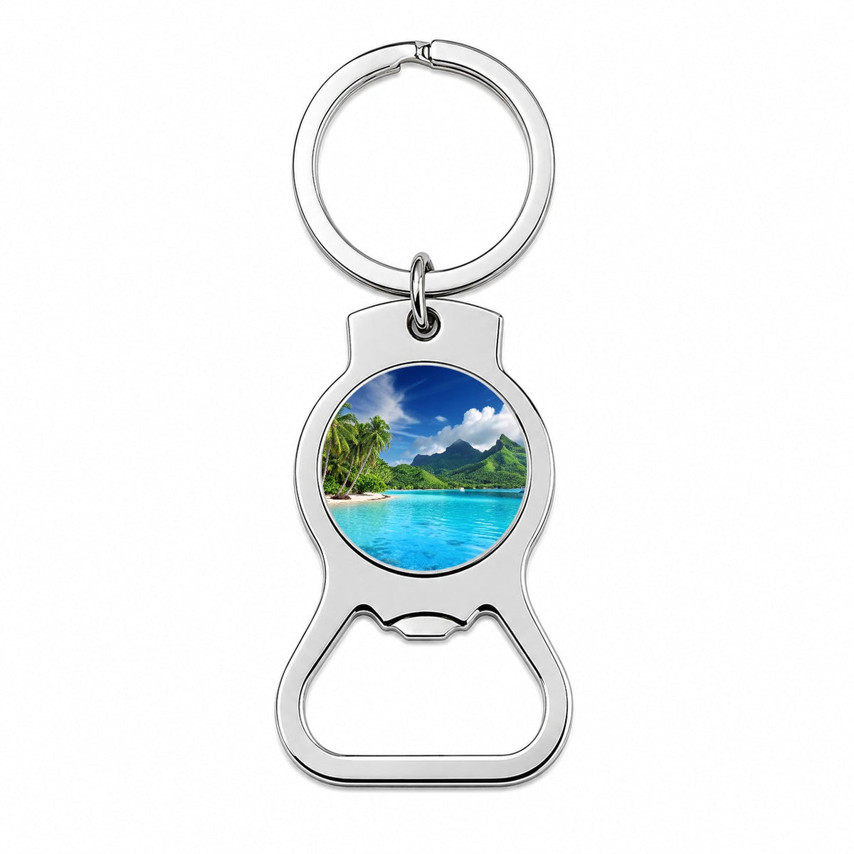 Bora Bora French Polynesia Beautiful Ocean Beach Bottle Opener Keychain