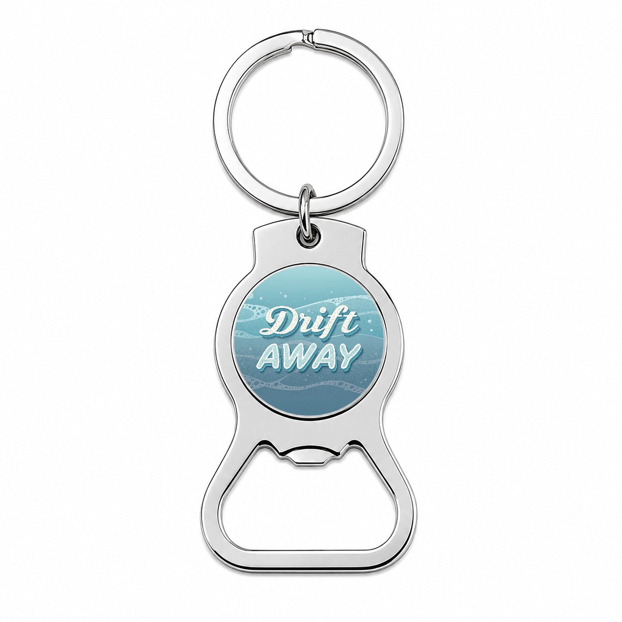 Drift Away Sea Foam Ocean Bottle Opener Keychain