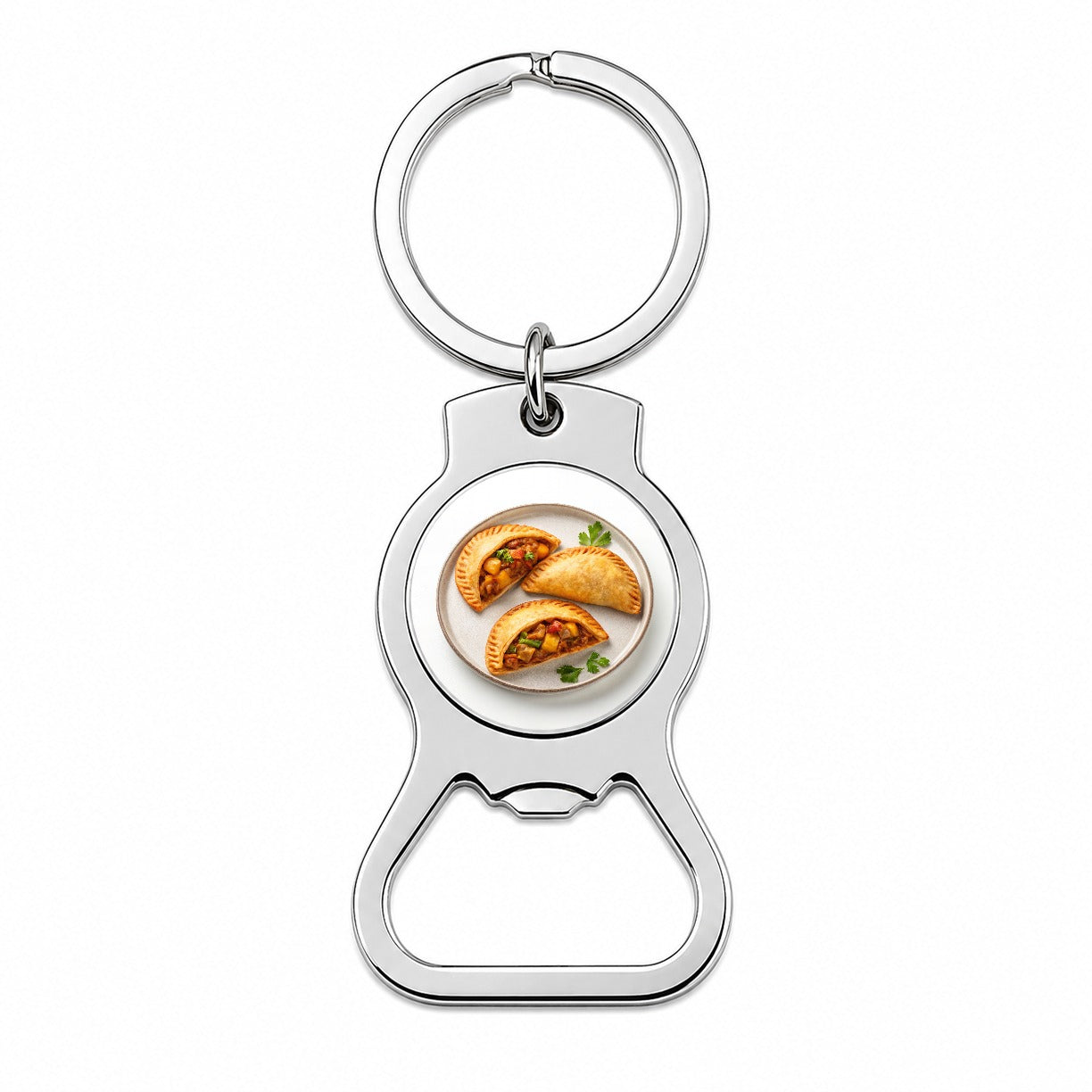 Empanadas Spain Food Bottle Opener Keychain