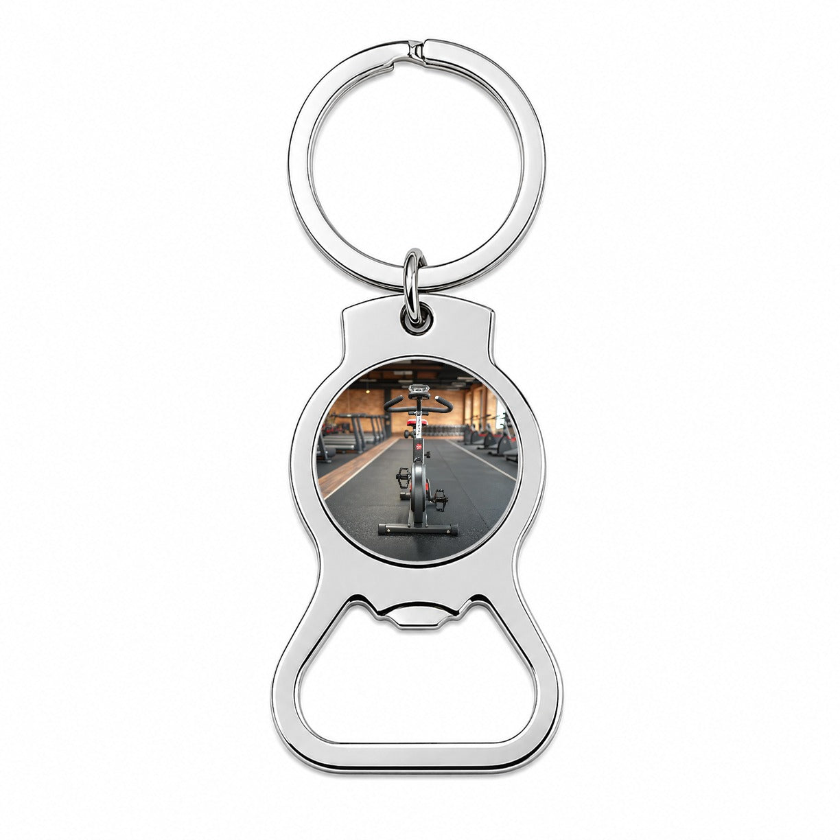 Exercise Bike Cycle Bicycle Bottle Opener Keychain