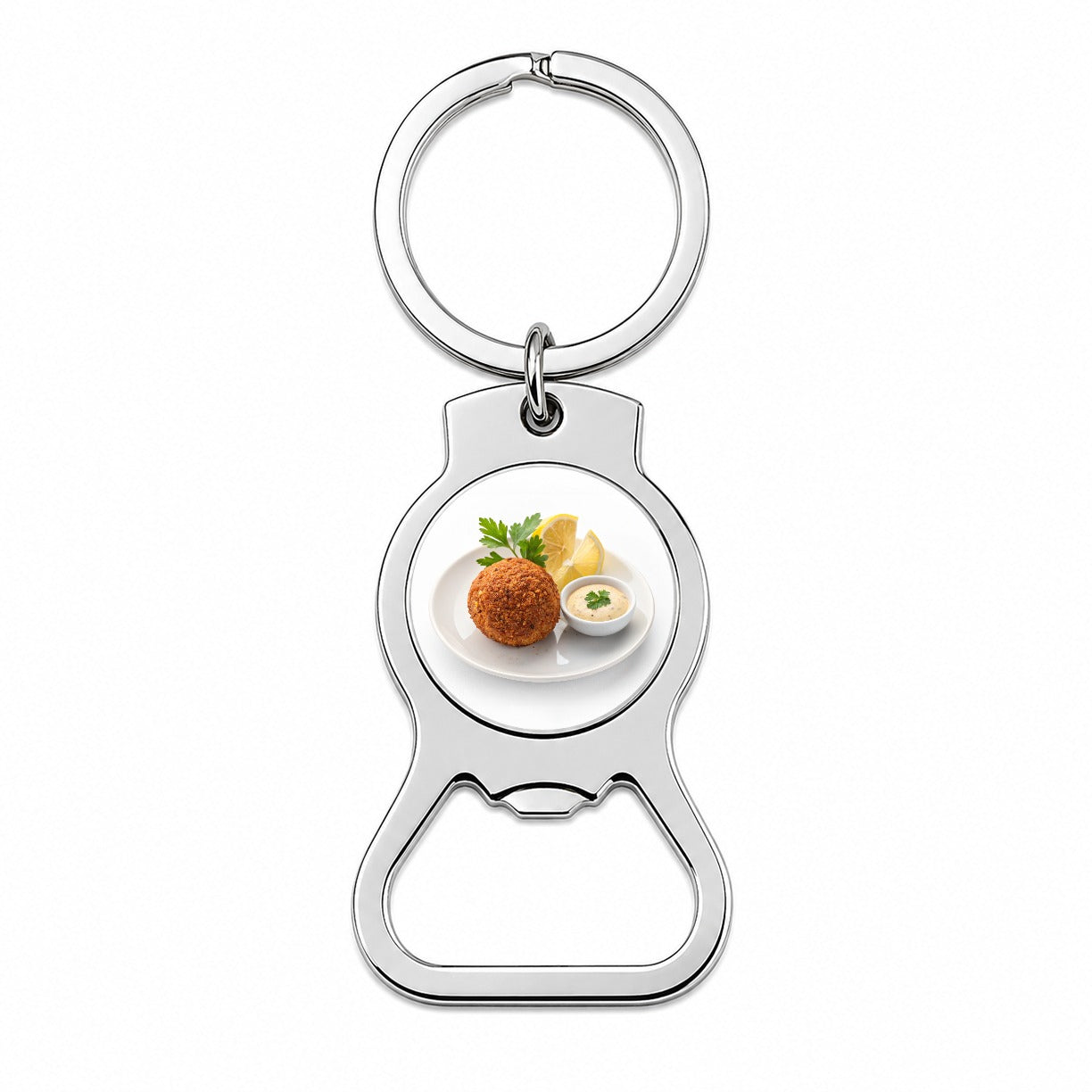 Falafel Fritter Bottle Opener Keychain