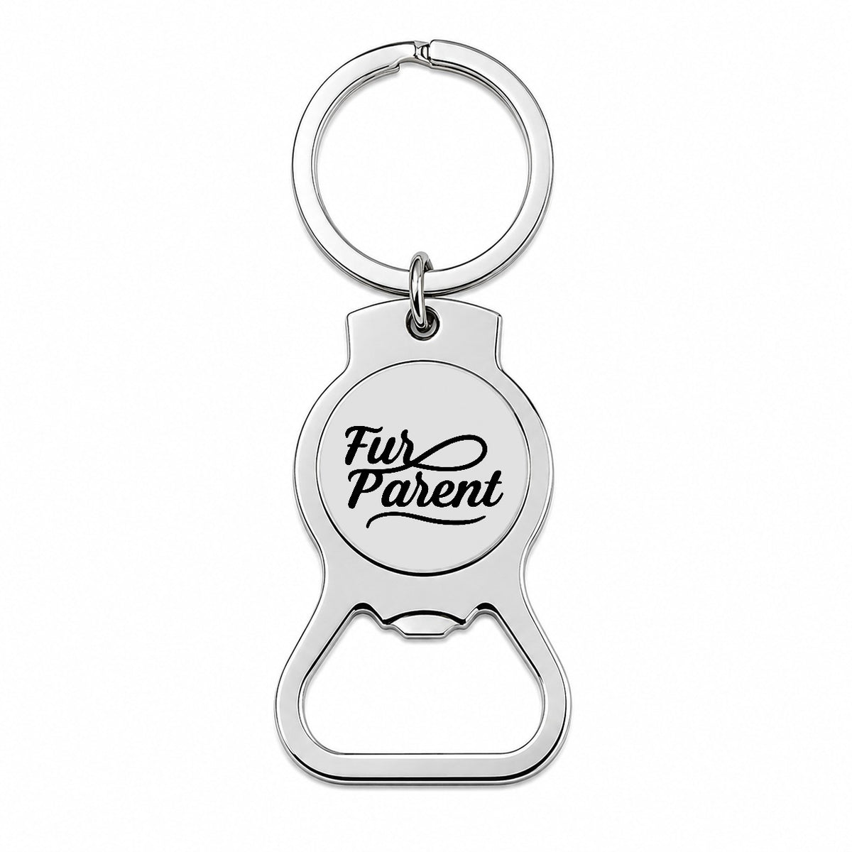 Fur Parent Dog Cat Lover Bottle Opener Keychain