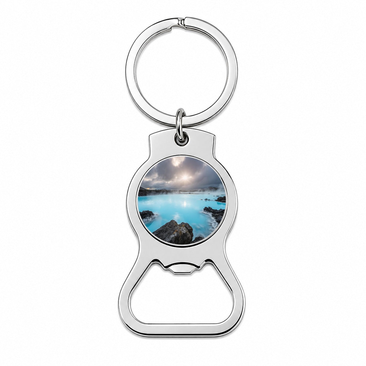 Iceland Blue Lagoon Beautiful Bottle Opener Keychain