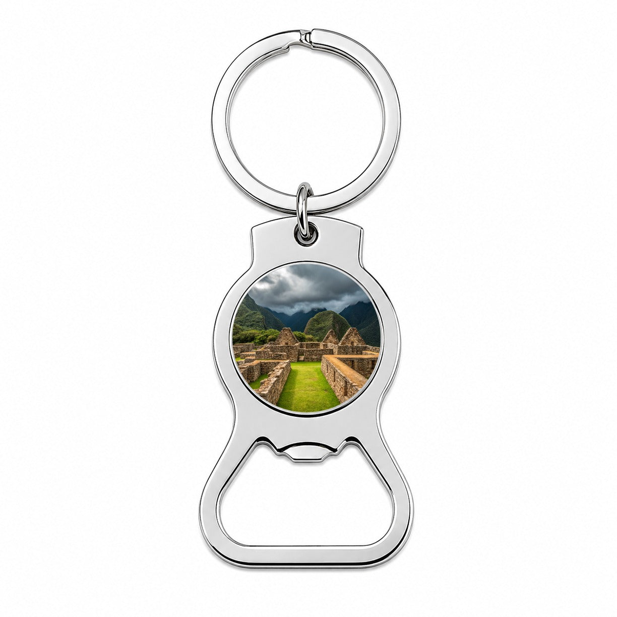 Incan Ruins Landmark Bottle Opener Keychain