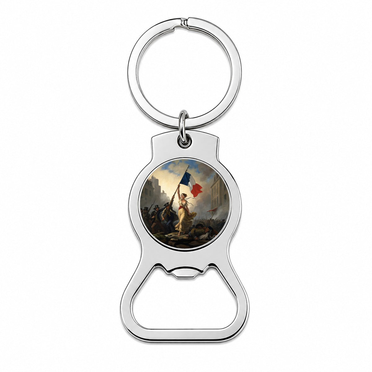 Liberty Leading The People Eugene Delacroix Inspired By Bottle Opener Keychain
