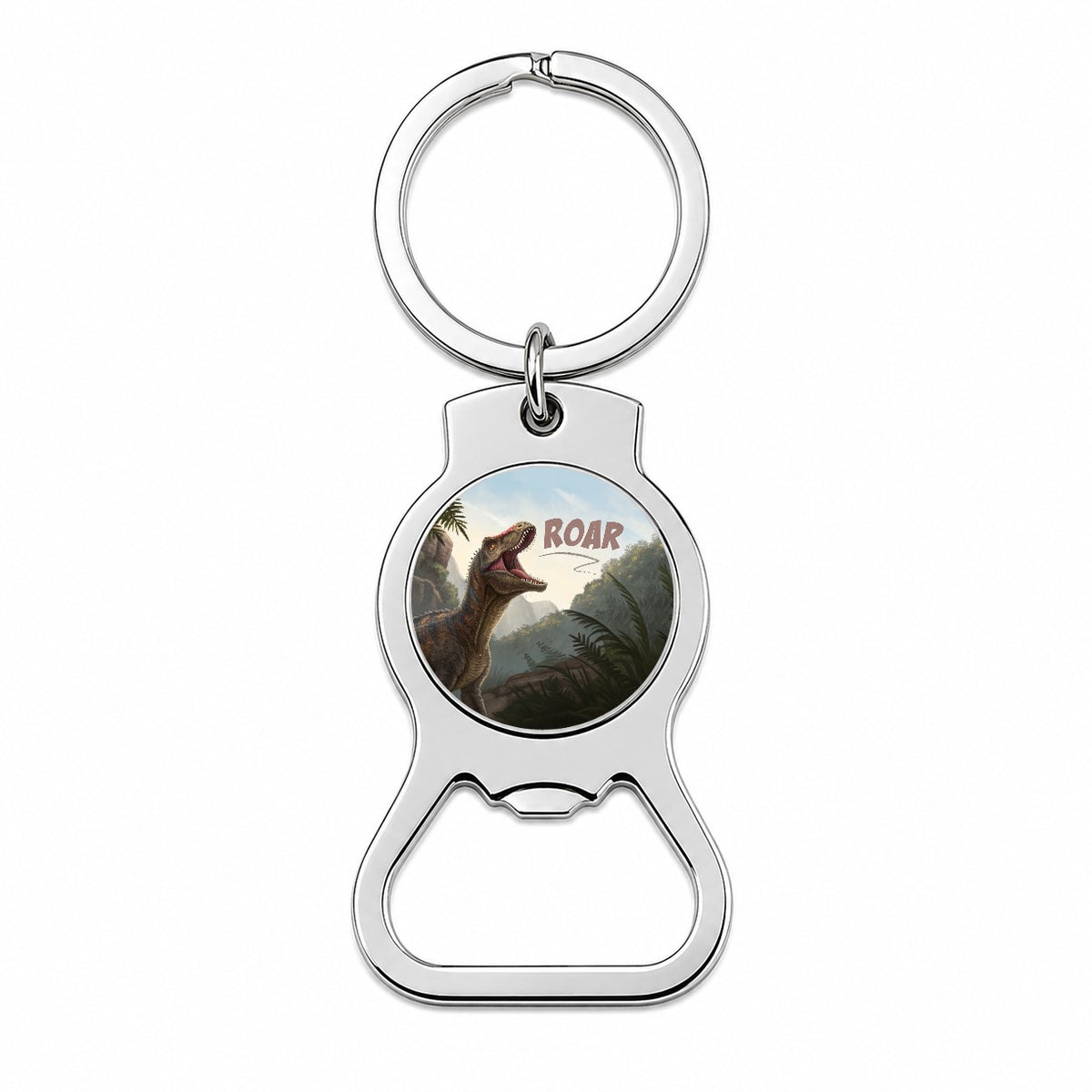 Pachycephalosaurus Roar Dinosaur Bottle Opener Keychain