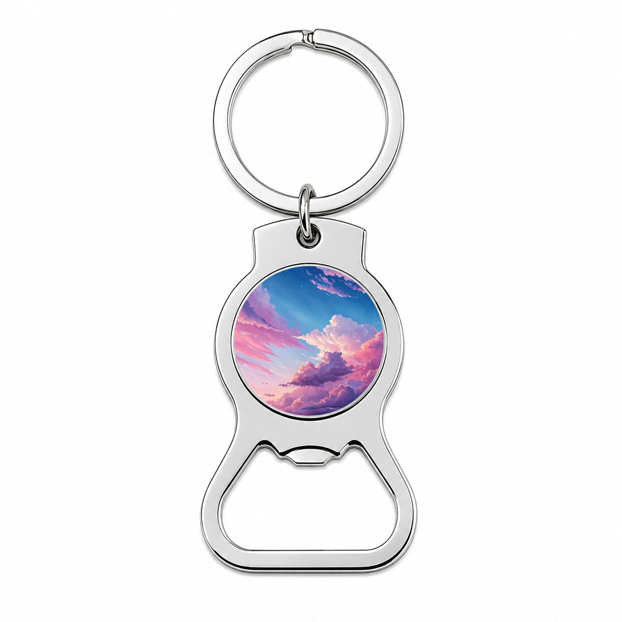 Painterly Sky Anime Bottle Opener Keychain