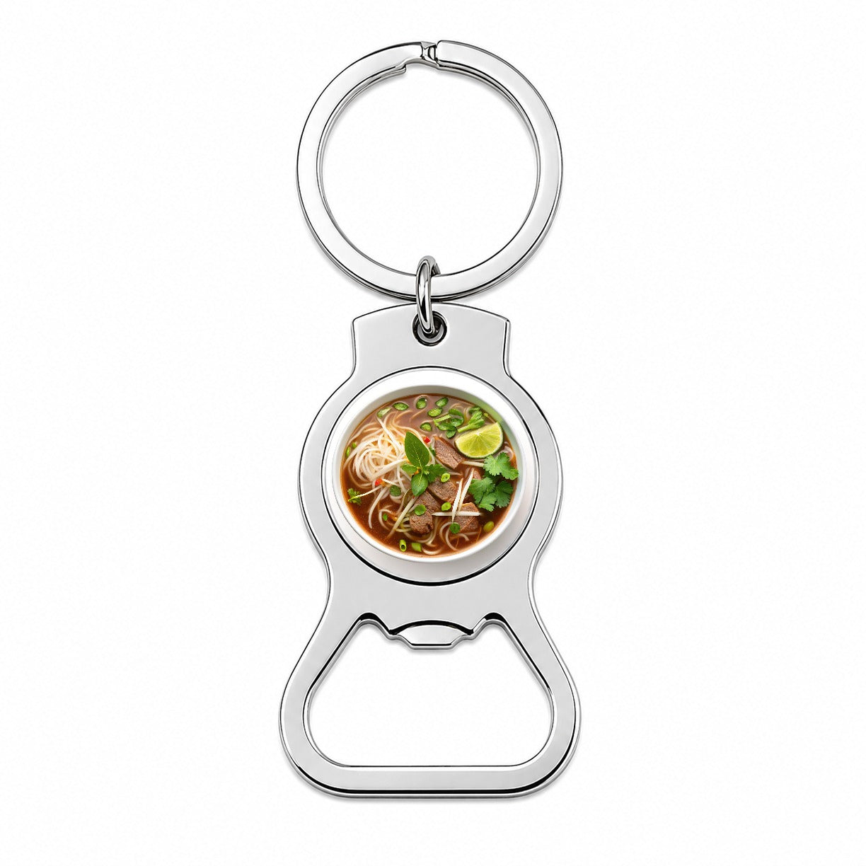 Pho Vietnamese Soup Bowl Bottle Opener Keychain