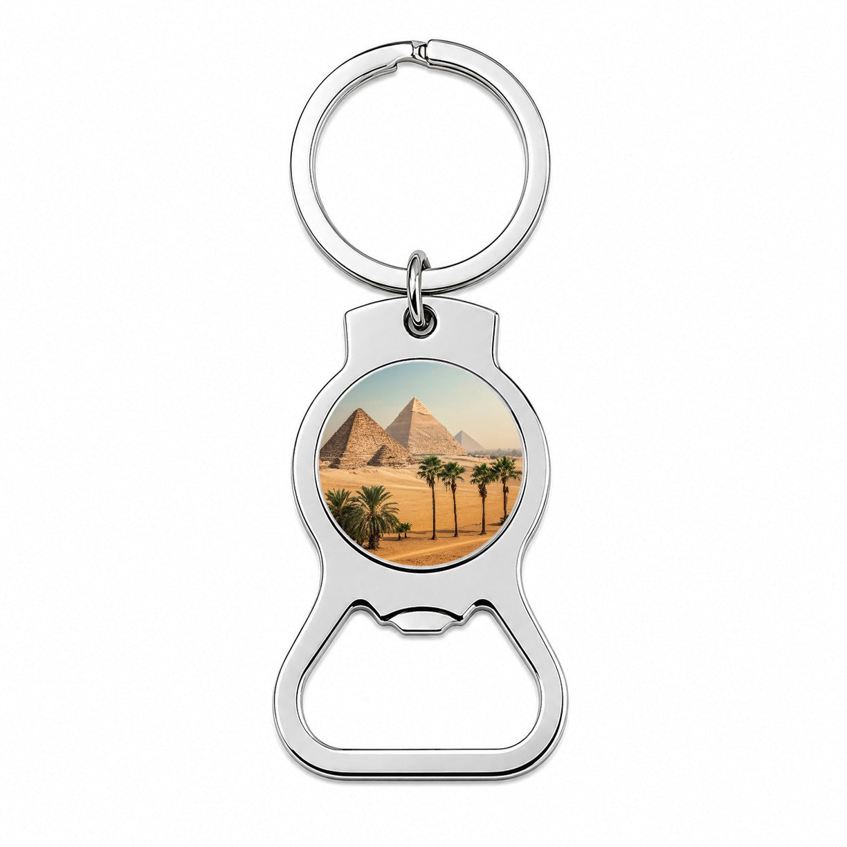 Pyramids Of Giza Travel Egypt Bottle Opener Keychain