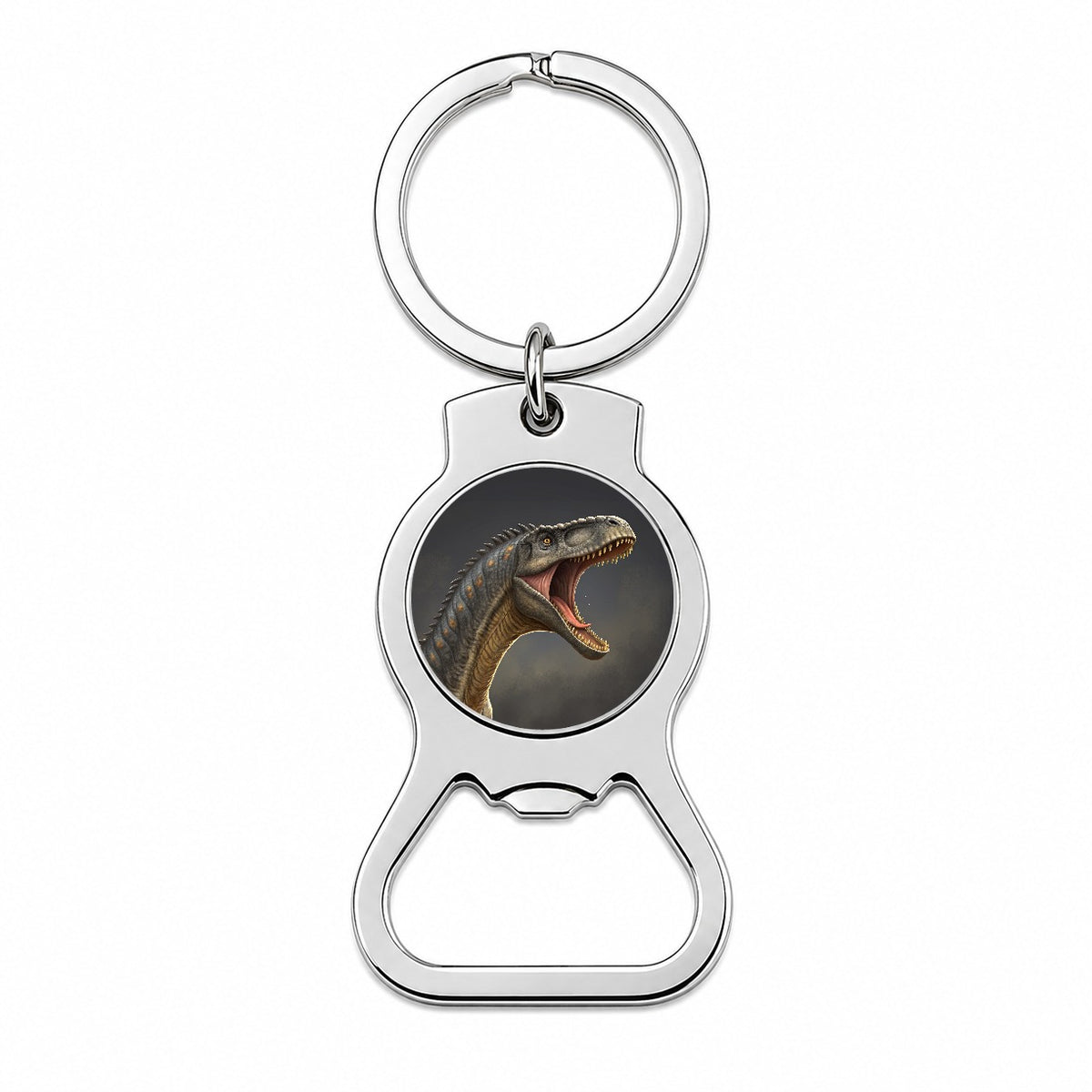 Roaring Apatosaurus Dinosaur Bottle Opener Keychain