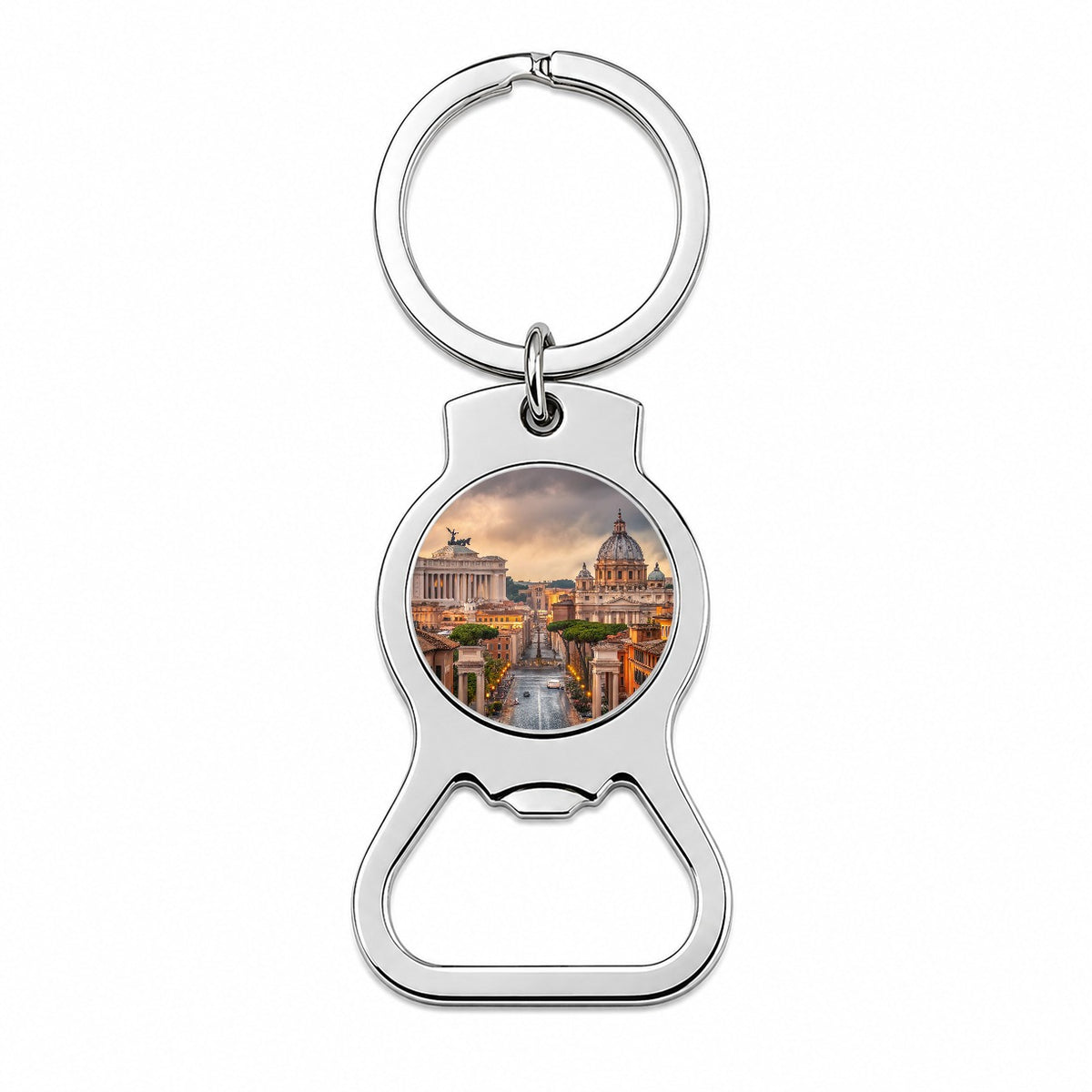 Rome Italy City Beautiful Travel Bottle Opener Keychain
