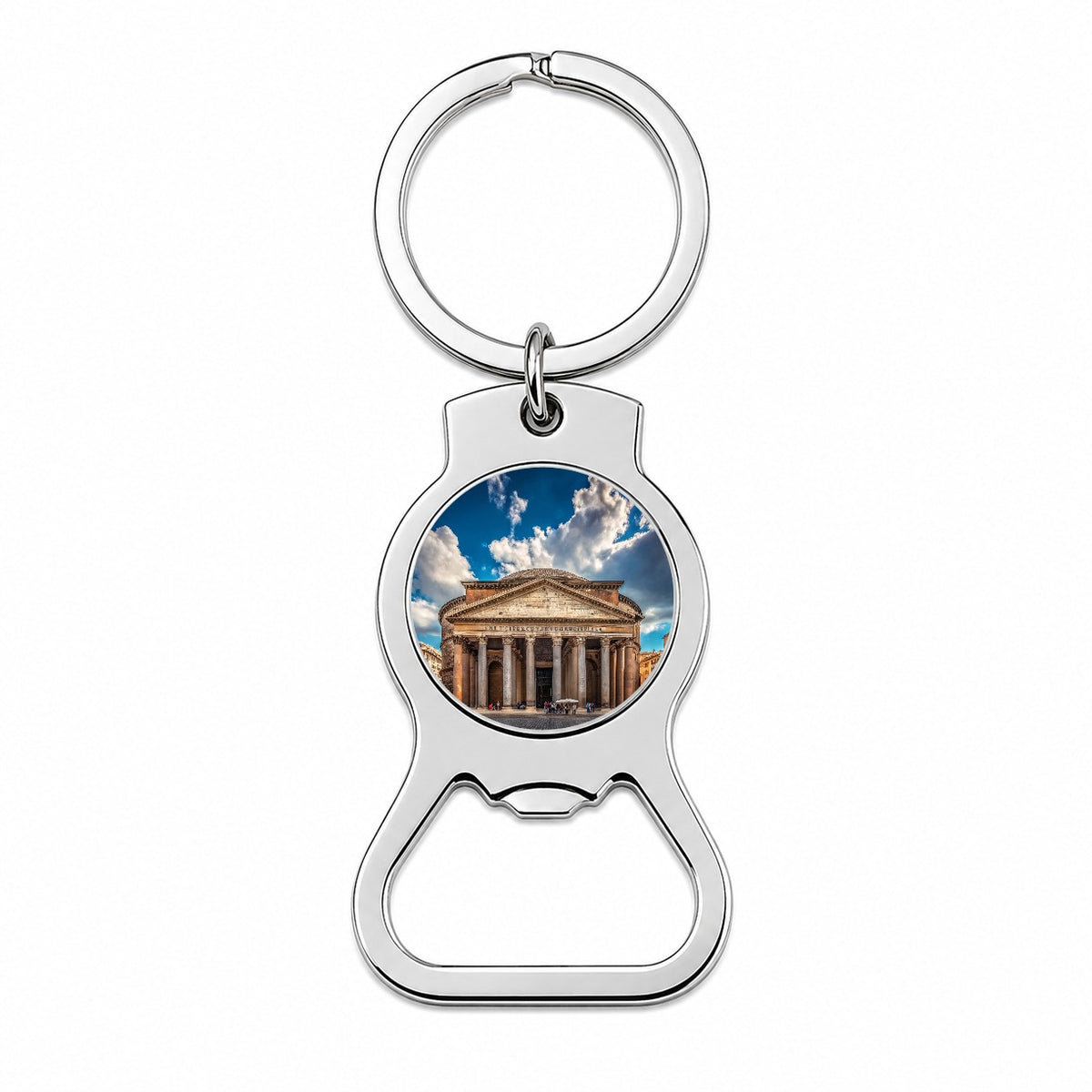 Rome Italy Pantheon Travel History Bottle Opener Keychain