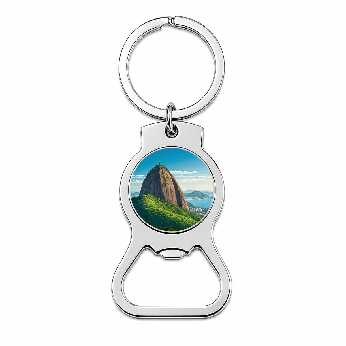 Sugarloaf Mountain Rio de Janeiro Brazil Bottle Opener Keychain