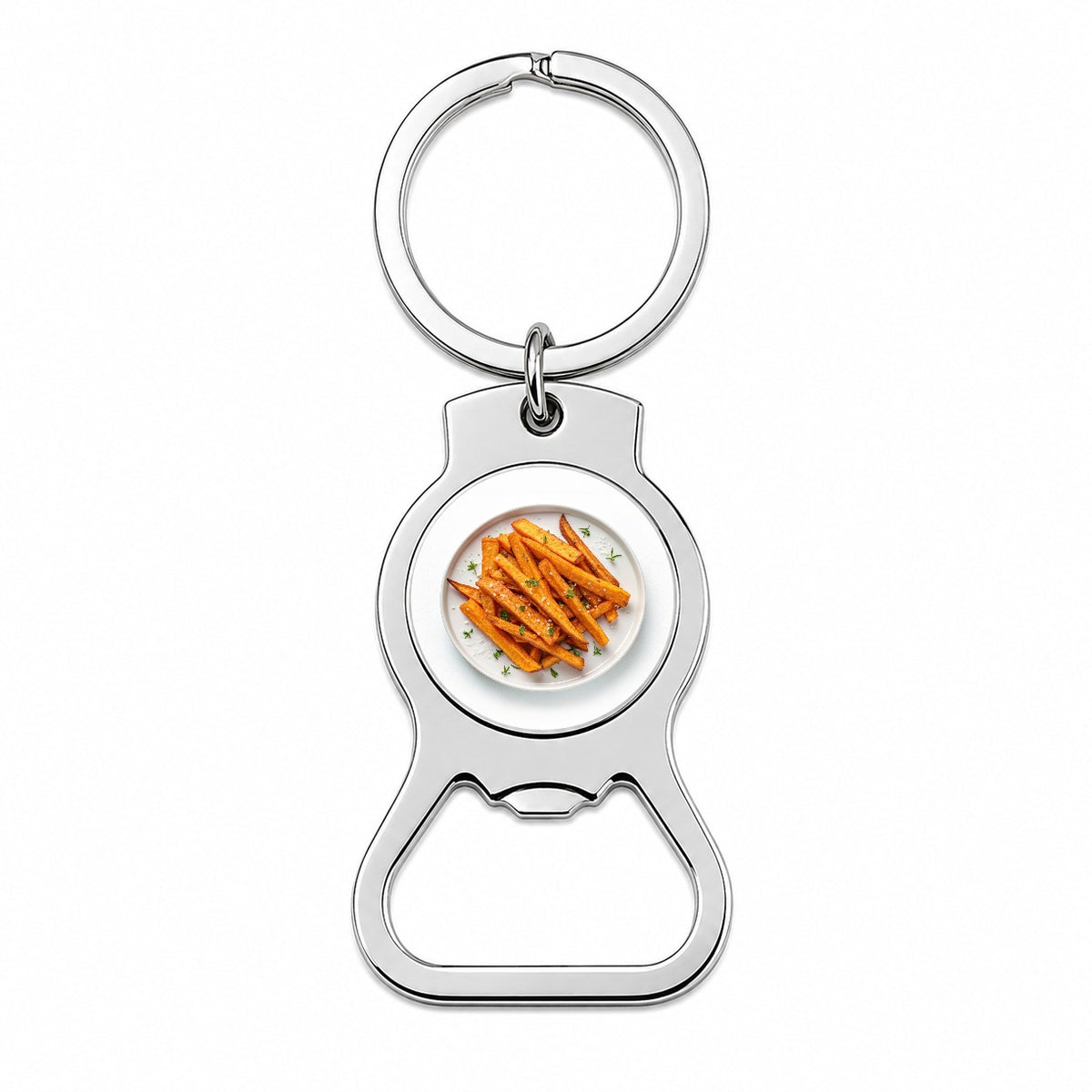 Sweet Potato Fries Yummy Bottle Opener Keychain