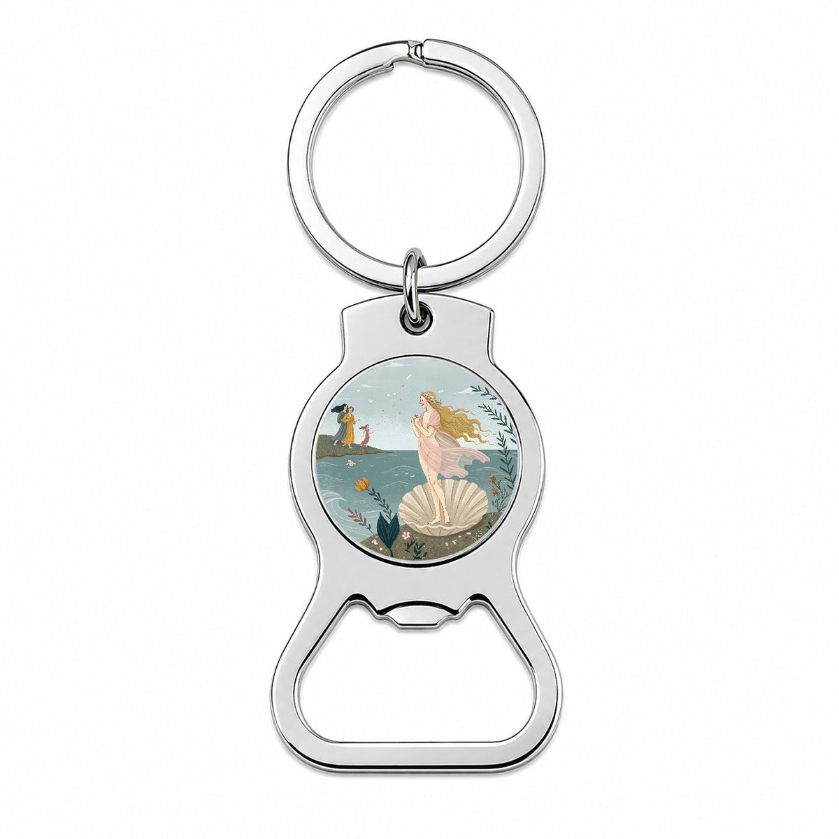 The Birth Of Venus By Sandro Botticelli Inspired Bottle Opener Keychain