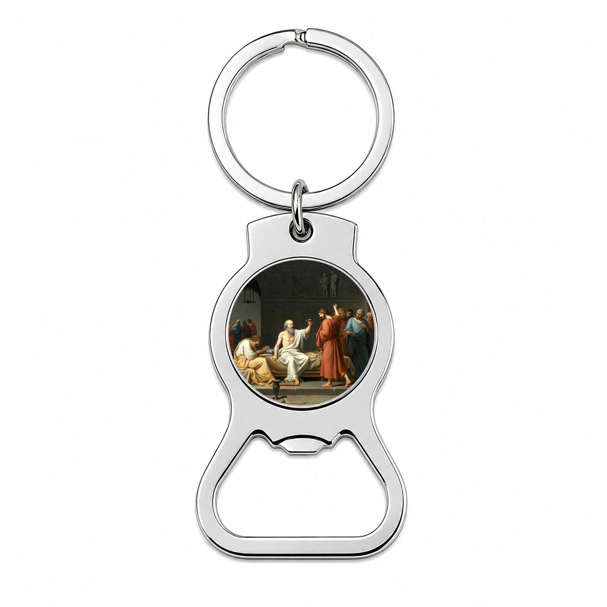 The Death Of Socrates Jacques Louis David Inspired Bottle Opener Keychain