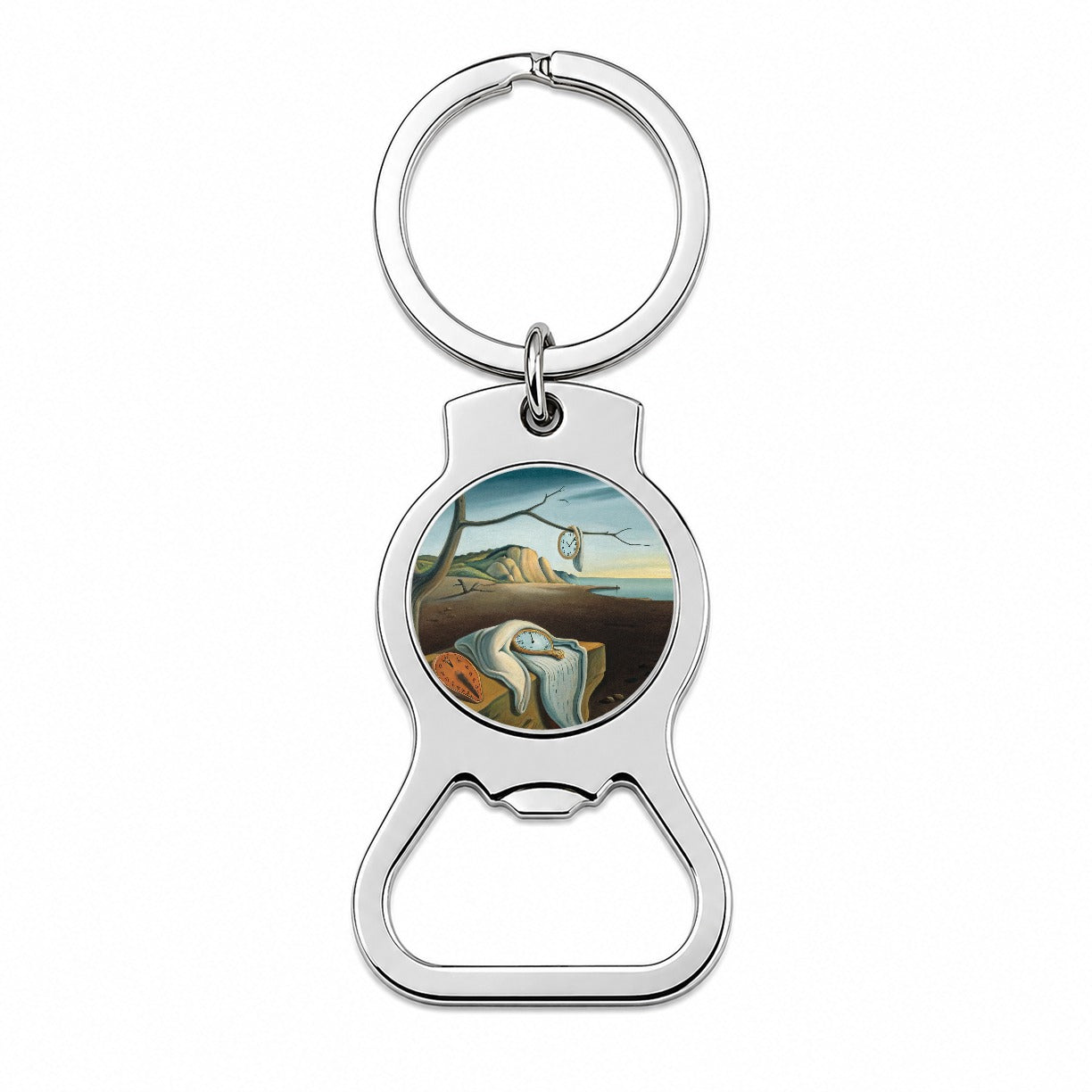 The Persistence Of Memory By Salvador Dali Inspired Clocks Bottle Opener Keychain