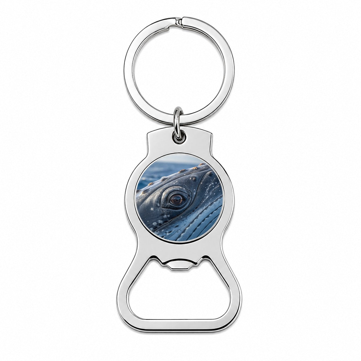 Whale Eye Close Up Bottle Opener Keychain