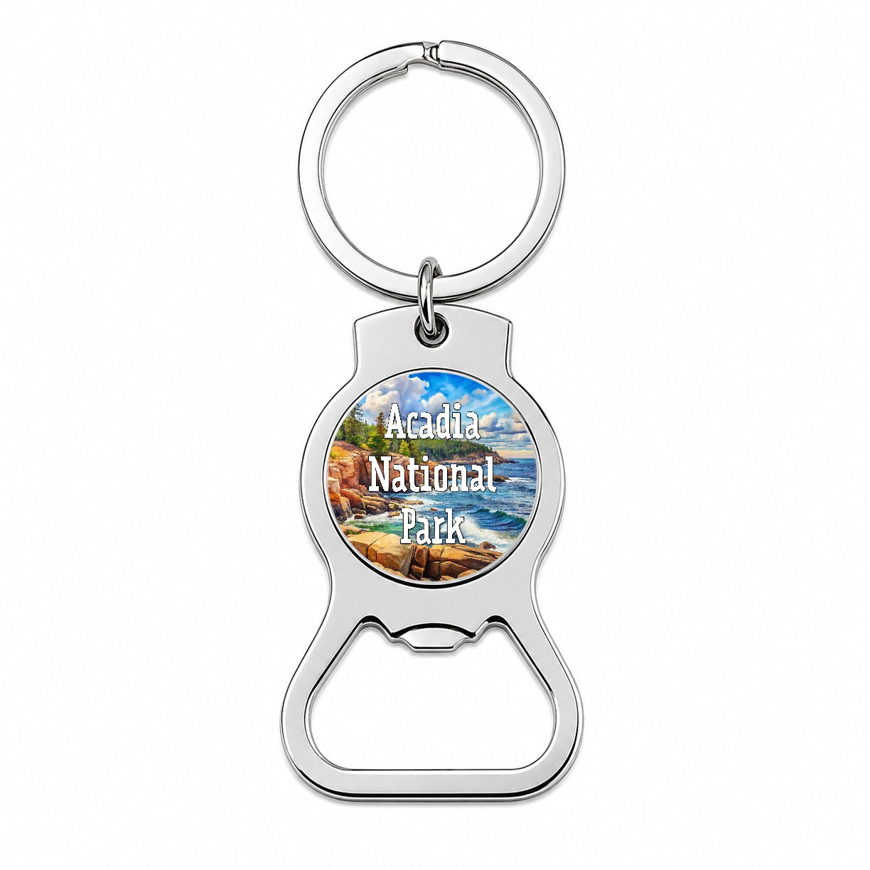 Acadia National Park Maine Bottle Opener Keychain