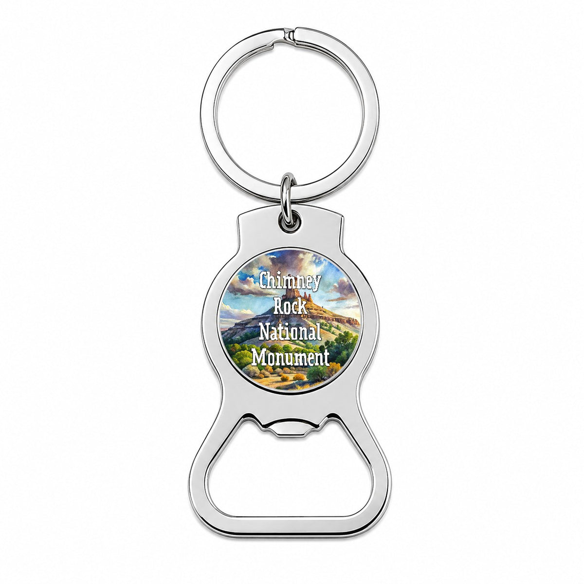 Chimney Rock National Monument Colorado Bottle Opener Keychain