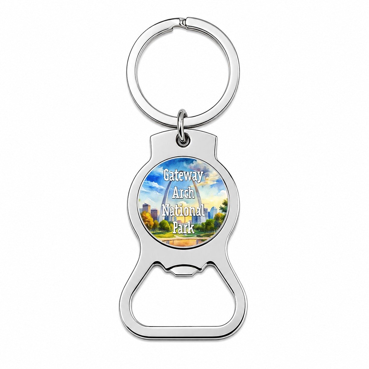 Gateway Arch National Park Missouri Bottle Opener Keychain