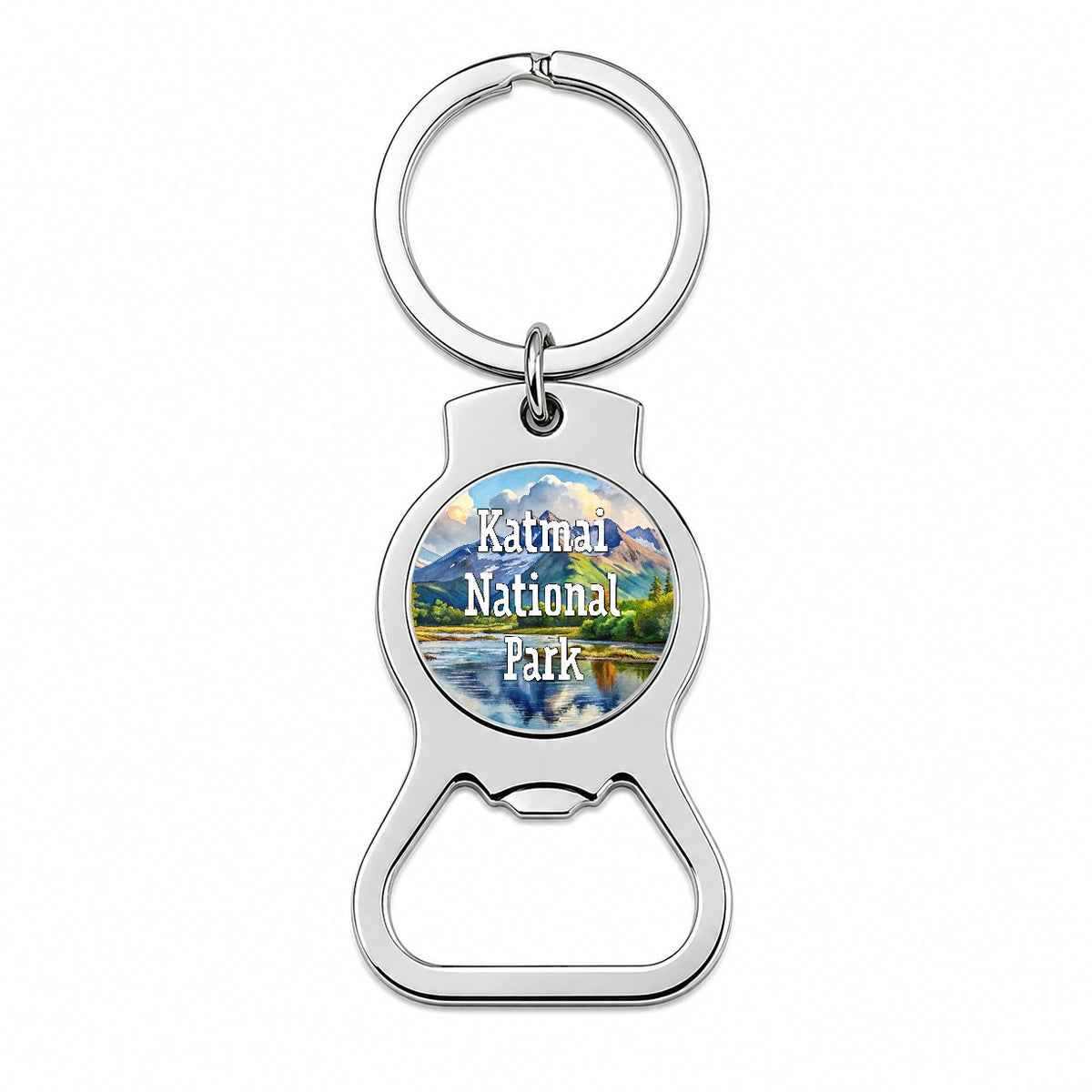 Katmai National Park Alaska Bottle Opener Keychain